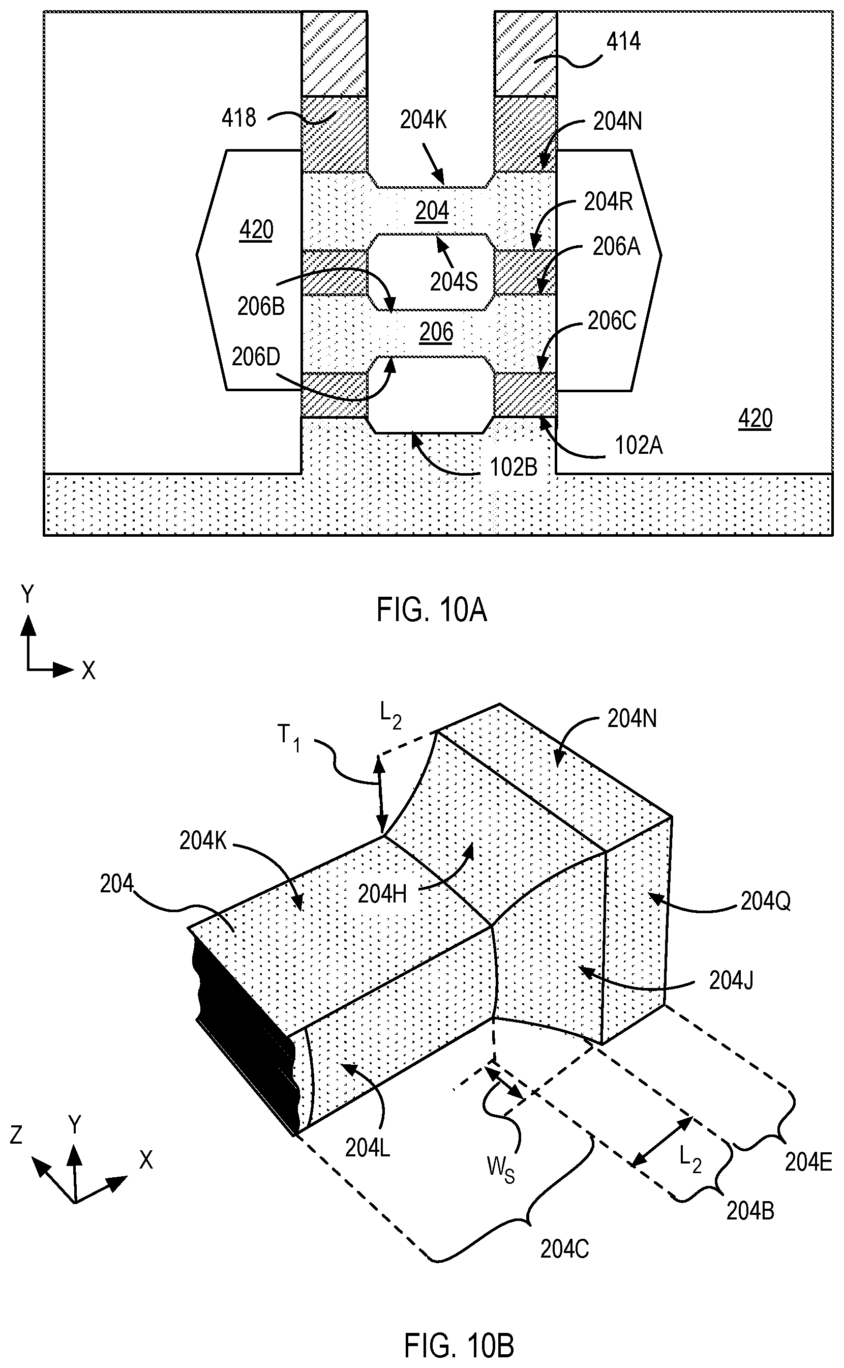 Patent US12568643 Figure 12 – Nanowire transistors and methods of fabrication