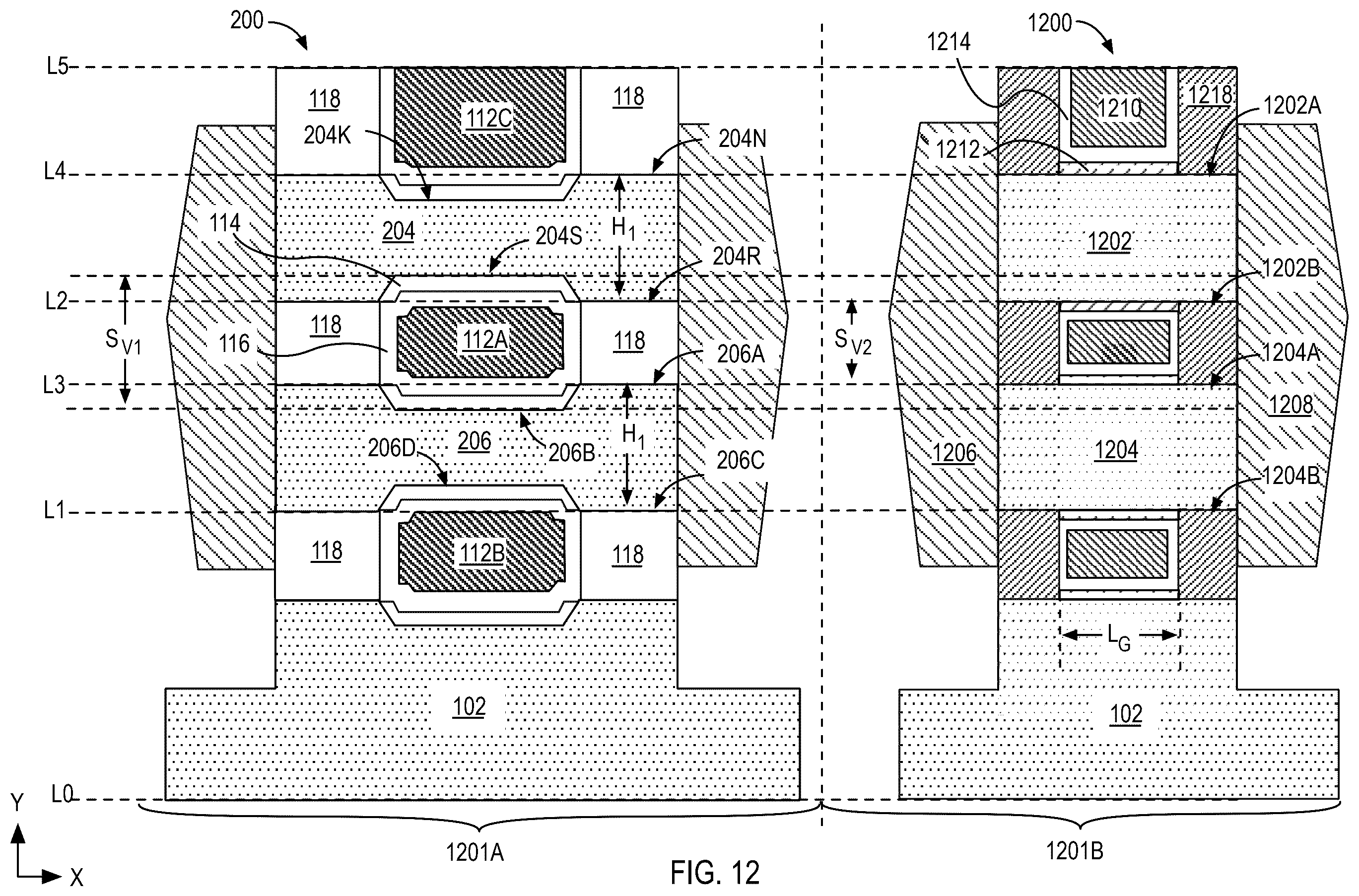 Patent US12568643 Figure 14 – Nanowire transistors and methods of fabrication