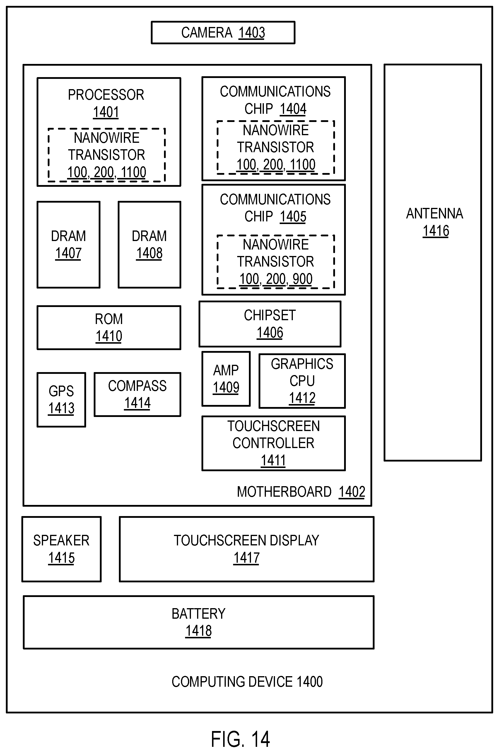 Patent US12568643 Figure 16 – Nanowire transistors and methods of fabrication