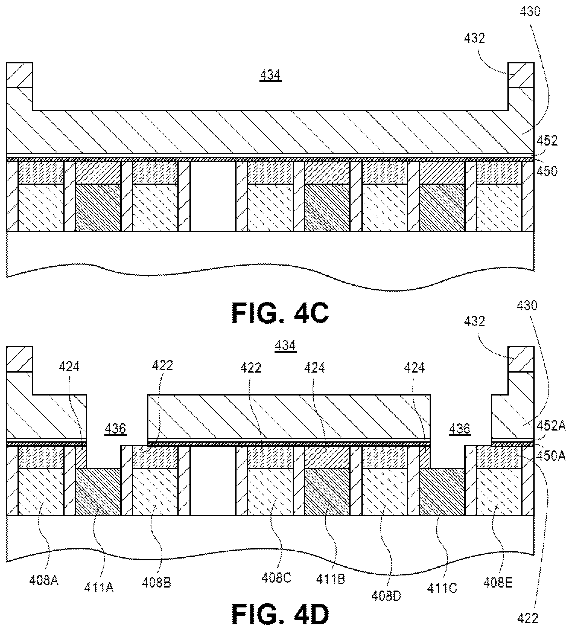 Patent US12568644 Figure 8 – Contact over active gate structures with trench contact layers for advanced integrated circuit structure fabrication
