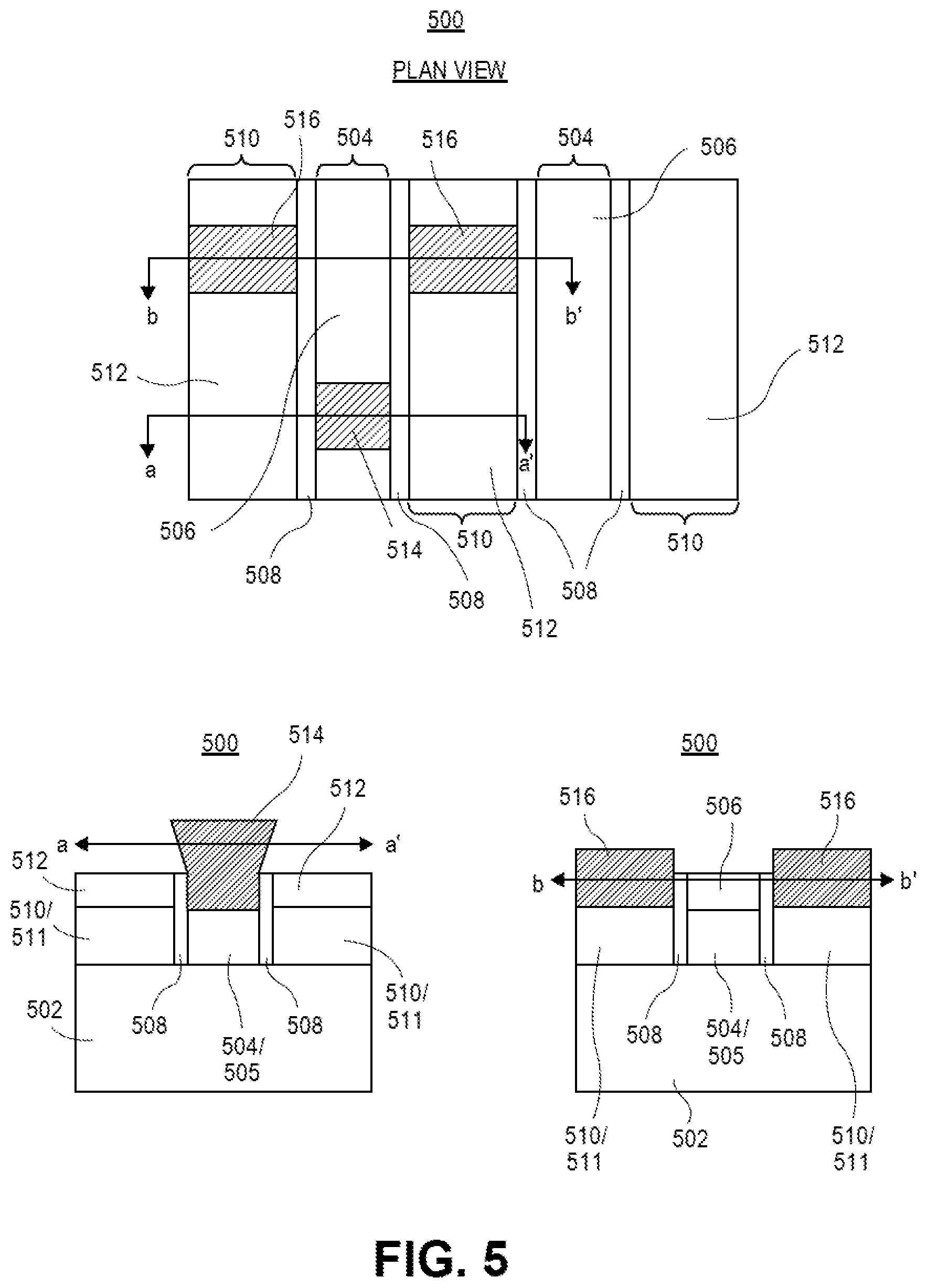 Patent US12568644 Figure 9 – Contact over active gate structures with trench contact layers for advanced integrated circuit structure fabrication