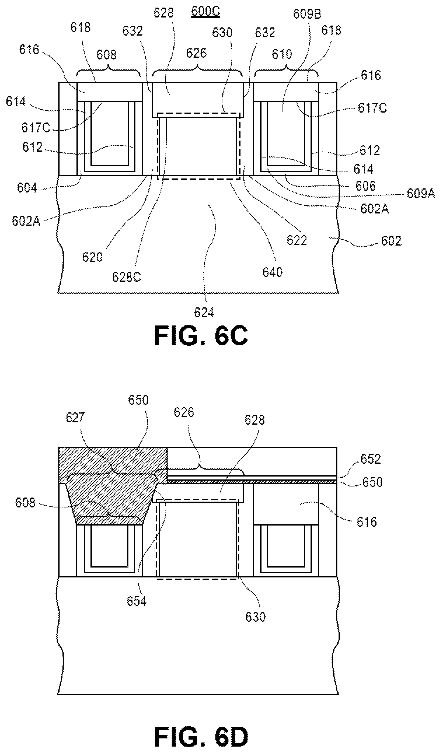 Patent US12568644 Figure 11 – Contact over active gate structures with trench contact layers for advanced integrated circuit structure fabrication