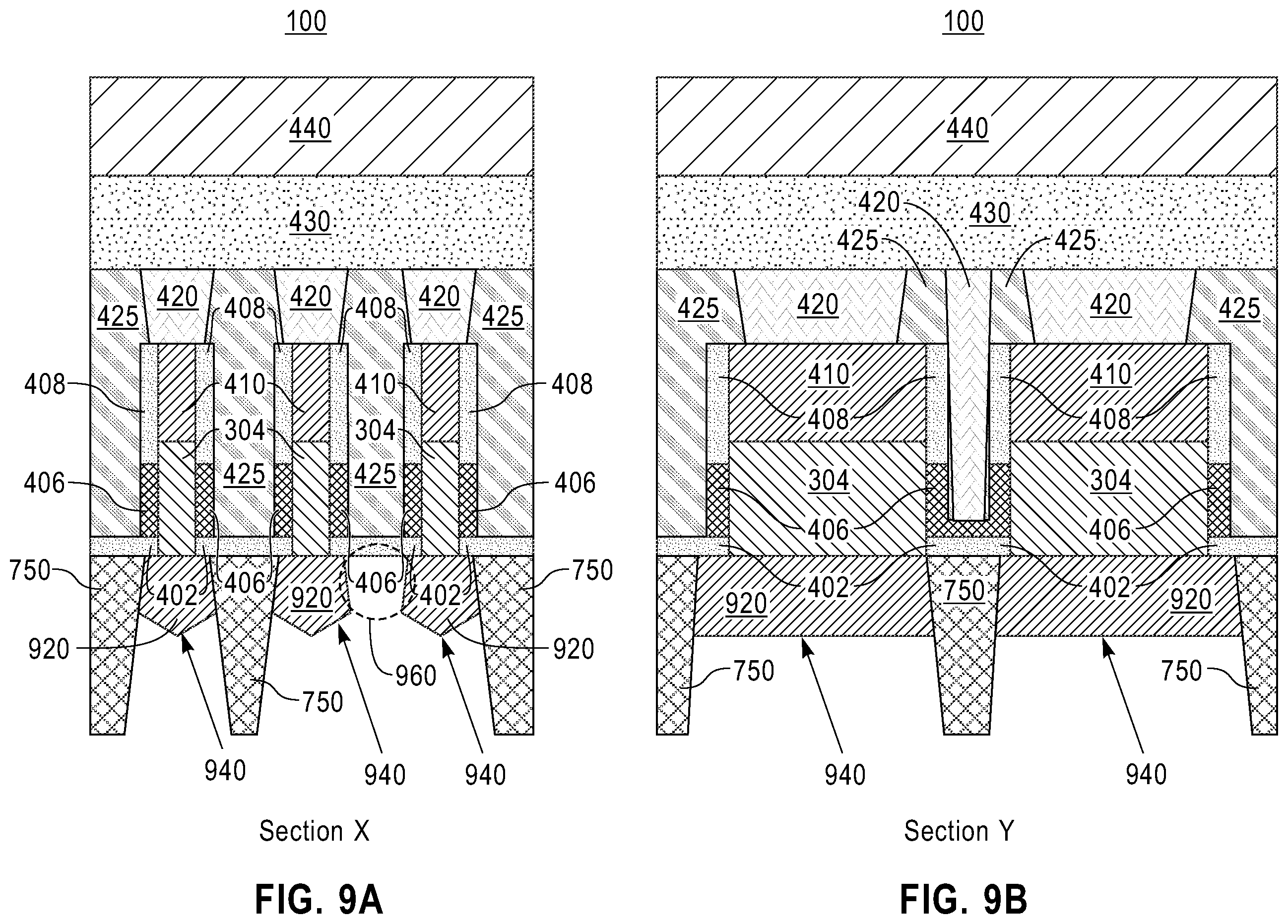 Patent US12568645 Figure 9 – Vertical field effect transistor with self-aligned backside trench epitaxy
