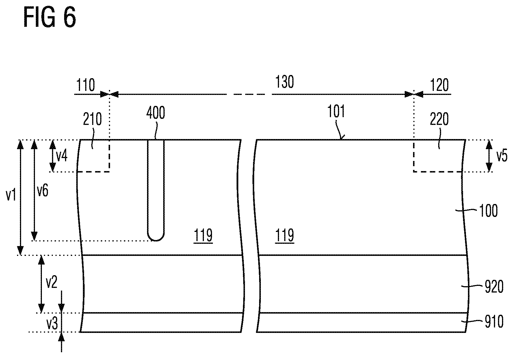 Patent US12568646 Figure 4 – Semiconductor device with trench isolation structures in a transition region and method of manufacturing