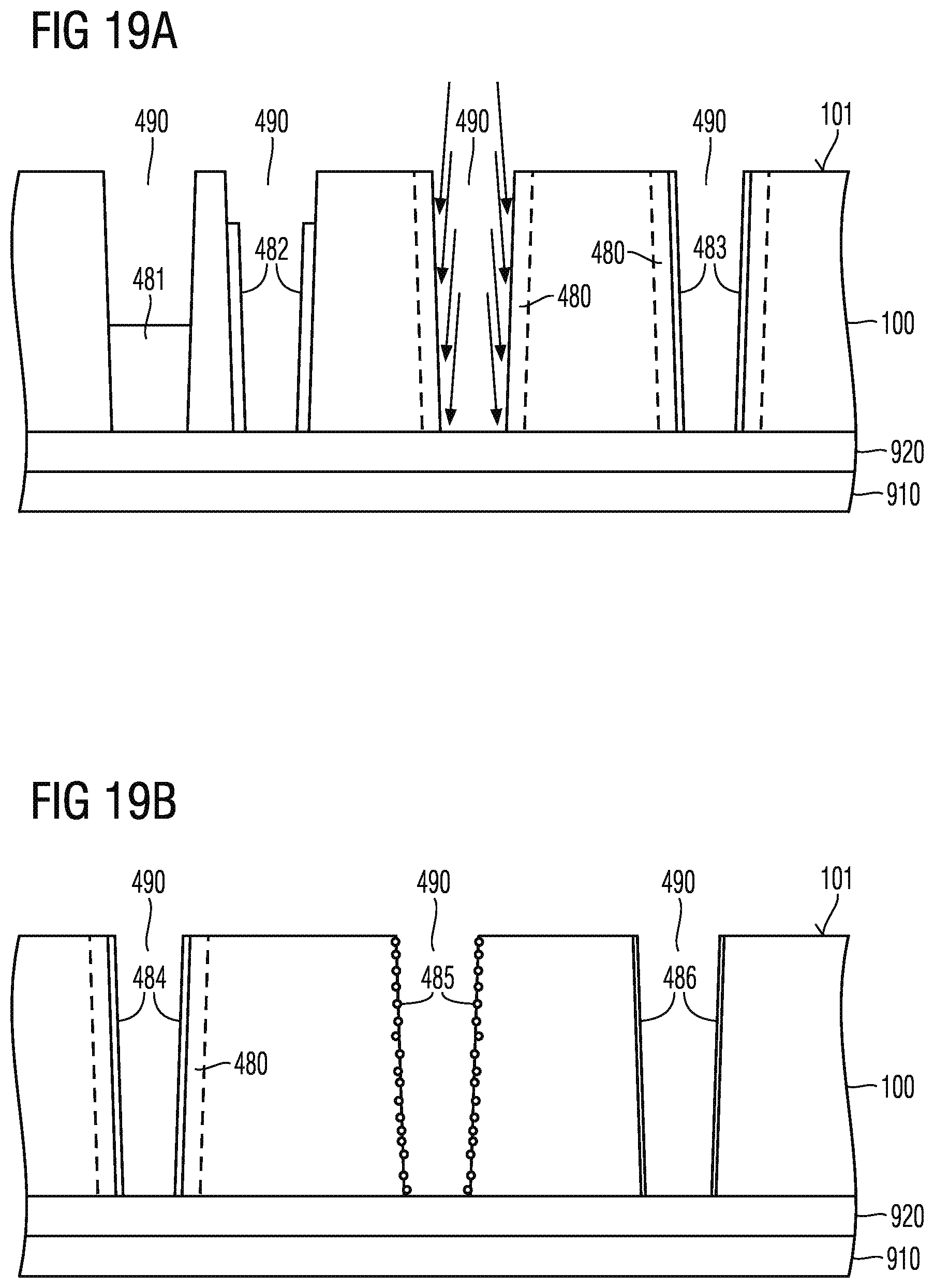 Patent US12568646 Figure 13 – Semiconductor device with trench isolation structures in a transition region and method of manufacturing