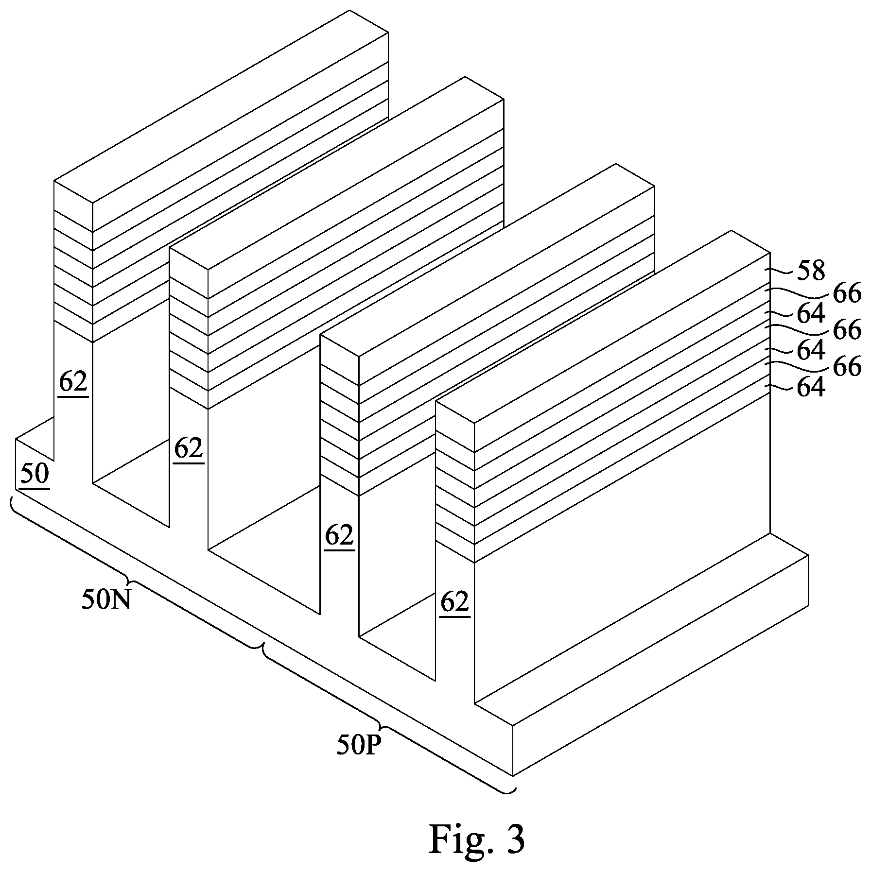 Patent US12568648 Figure 3 – Backside source/drain contacts and methods of forming the same