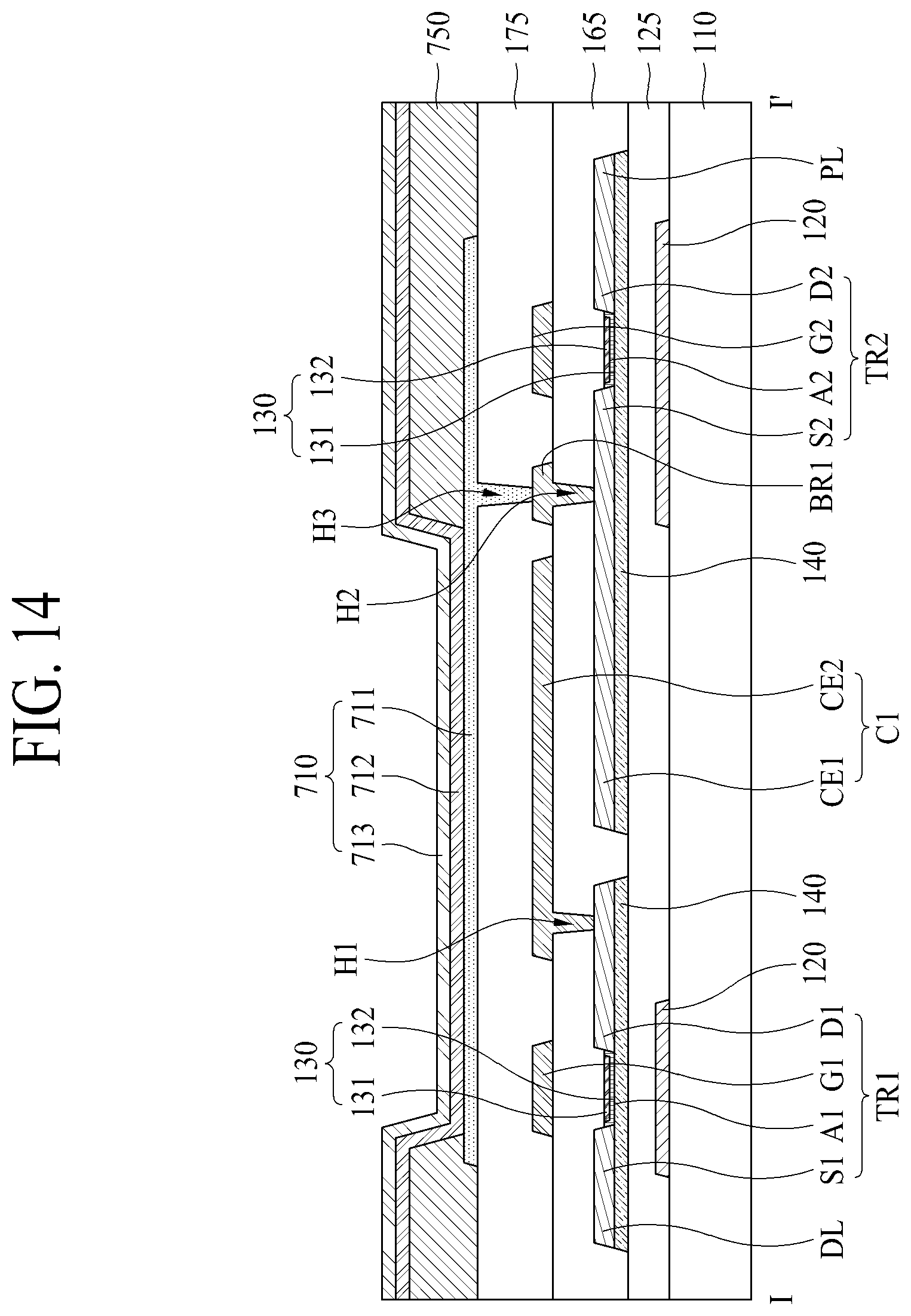 Patent US12568649 Figure 13 – Thin film transistor, fabricating method thereof and display device comprising the same