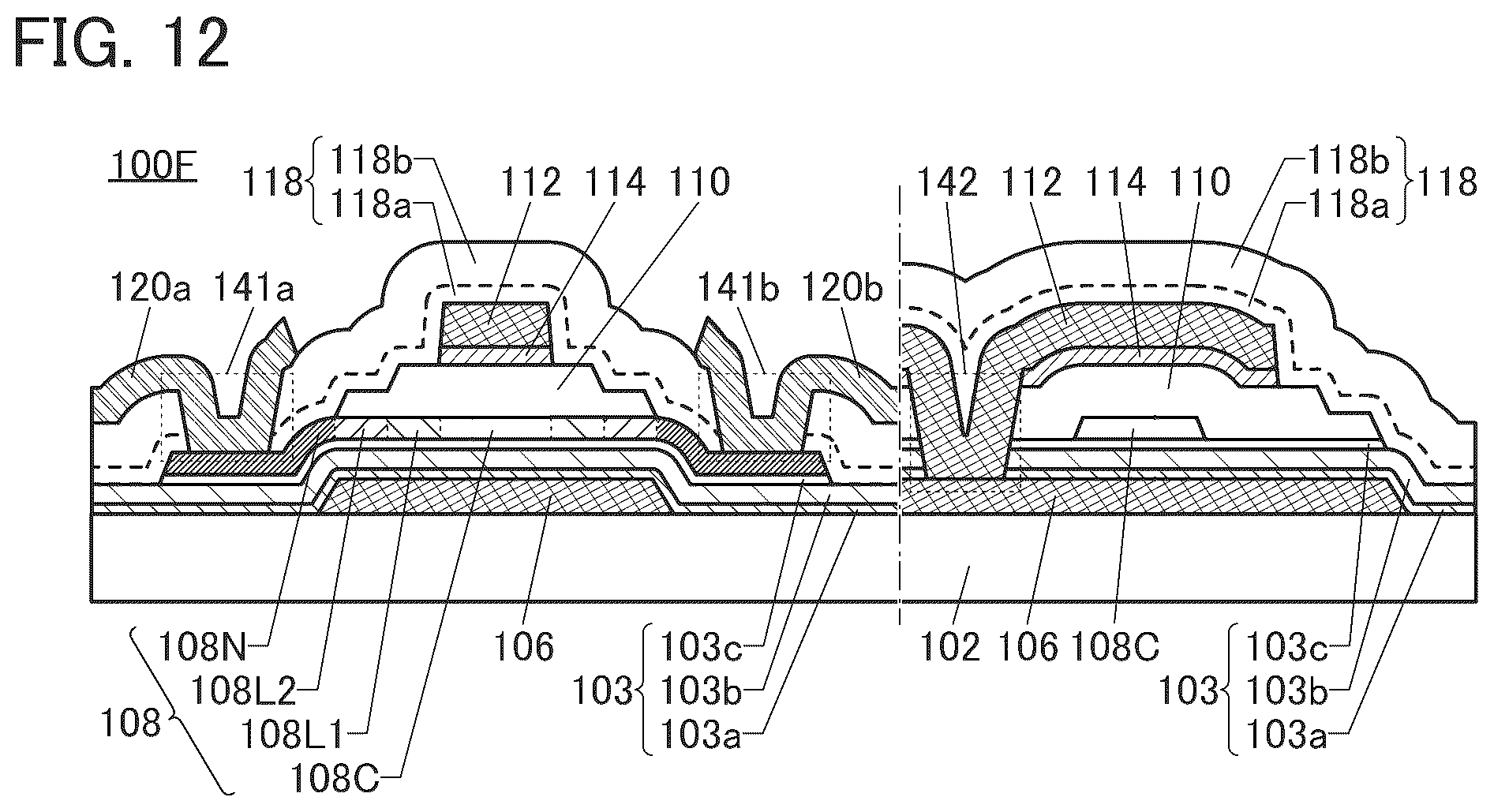 Patent US12568654 Figure 12 – Semiconductor device and method for manufacturing semiconductor device