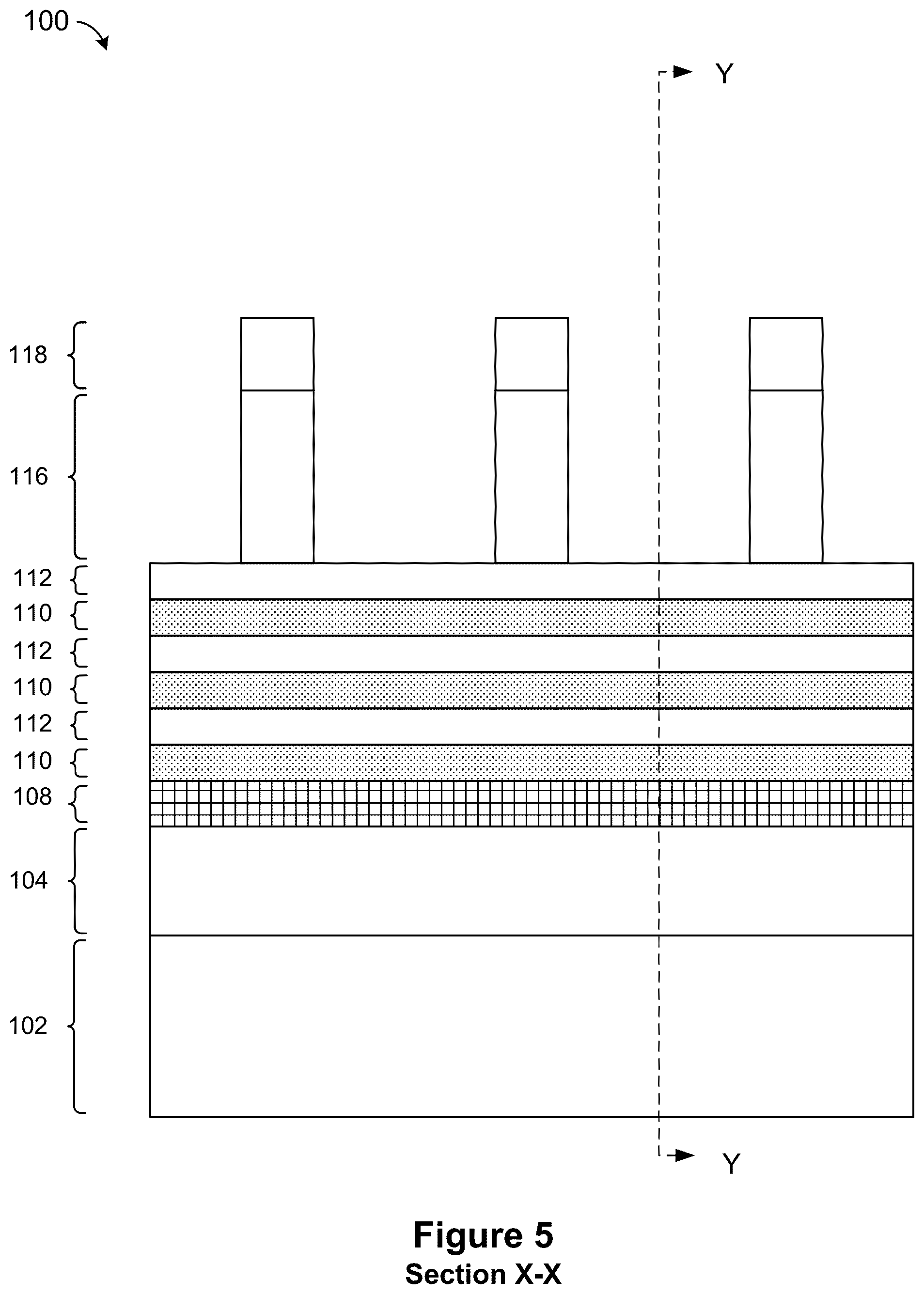 Patent US12568661 Figure 5 – Self-aligned backside trench epitaxy for low contact resistivity