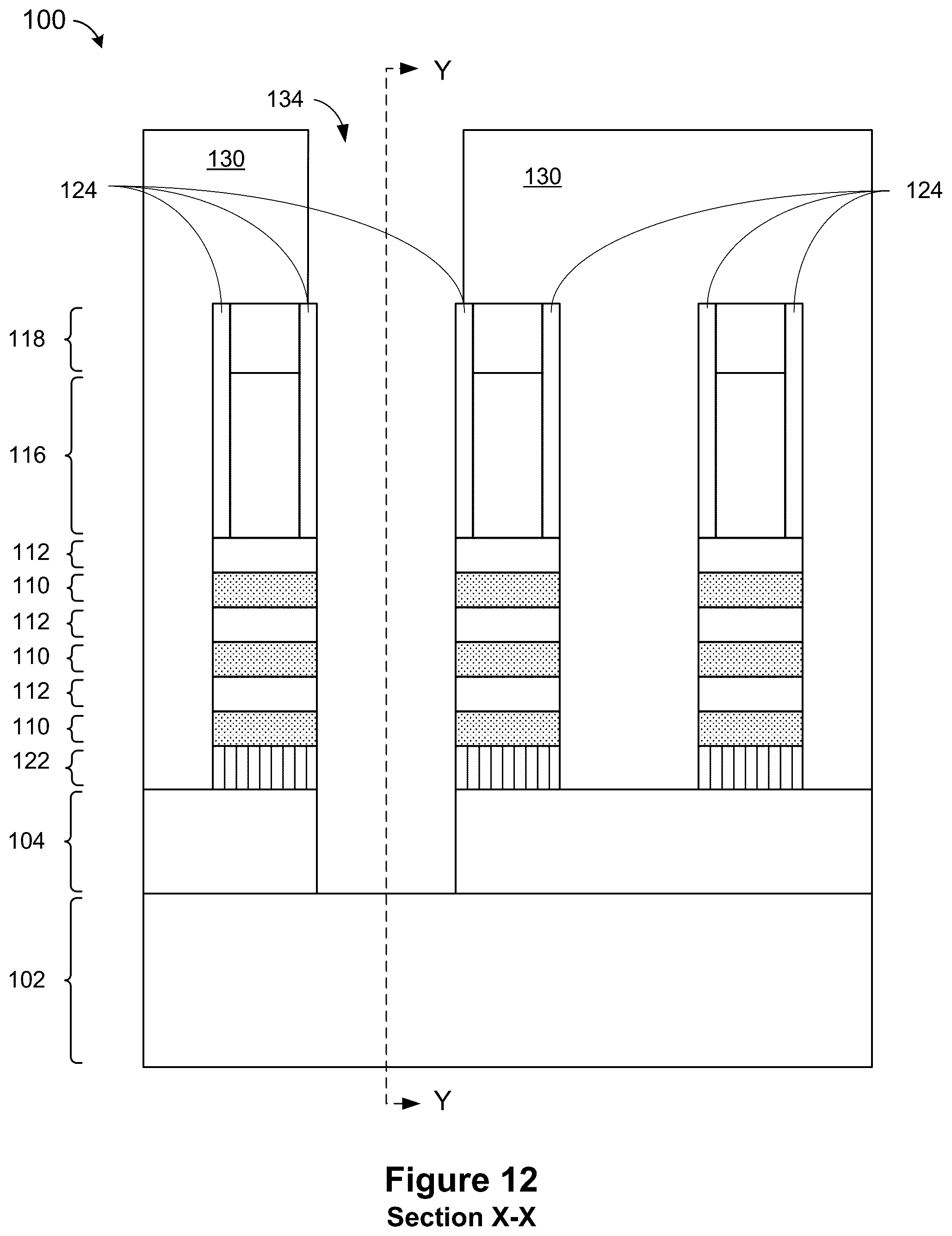 Patent US12568661 Figure 12 – Self-aligned backside trench epitaxy for low contact resistivity