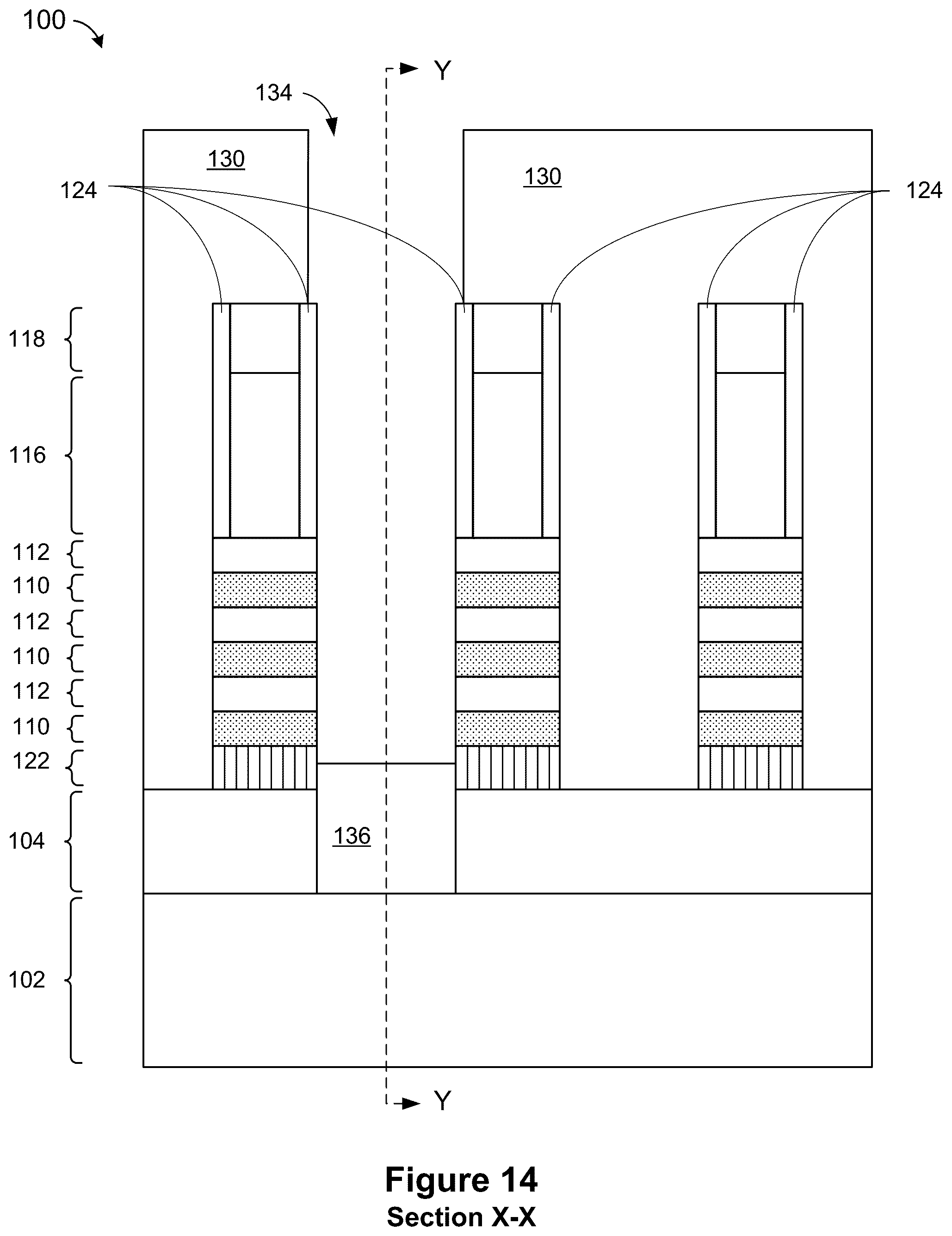 Patent US12568661 Figure 14 – Self-aligned backside trench epitaxy for low contact resistivity