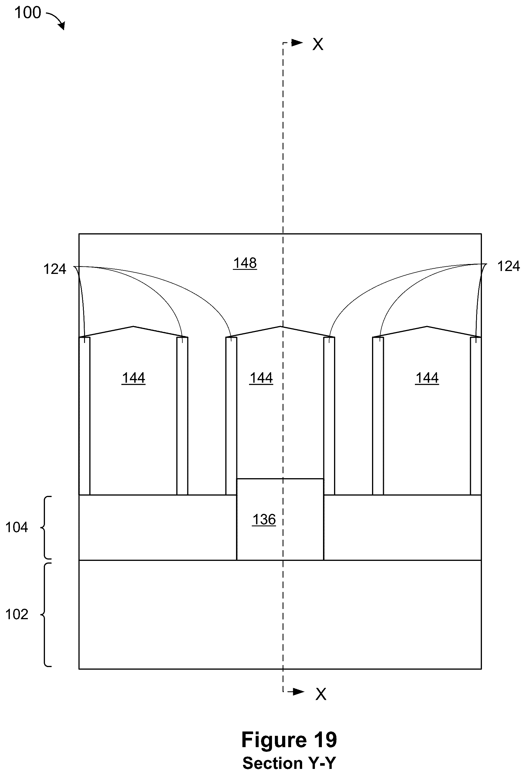 Patent US12568661 Figure 19 – Self-aligned backside trench epitaxy for low contact resistivity