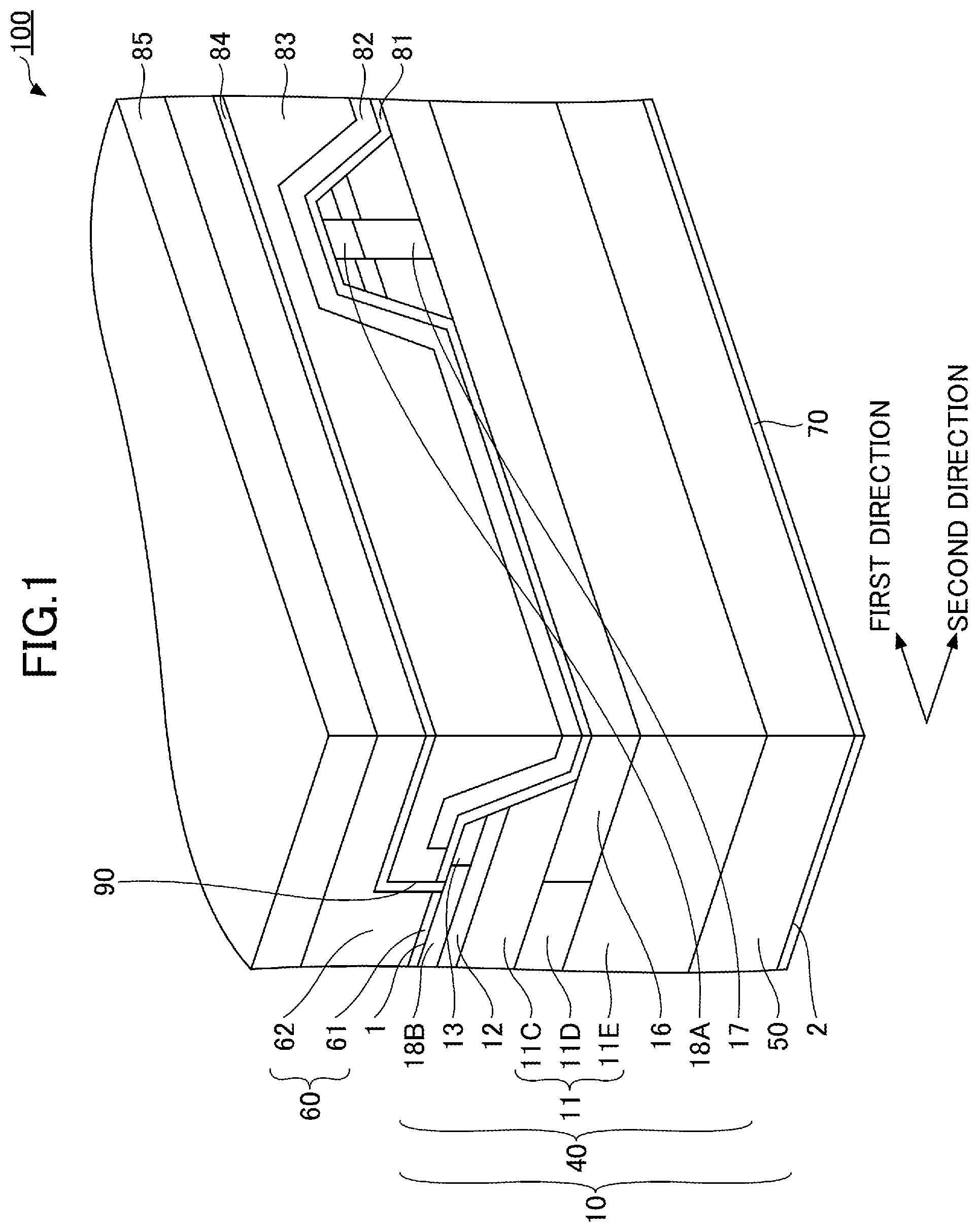 Patent US12568665 Figure 1 – Silicon carbide semiconductor device