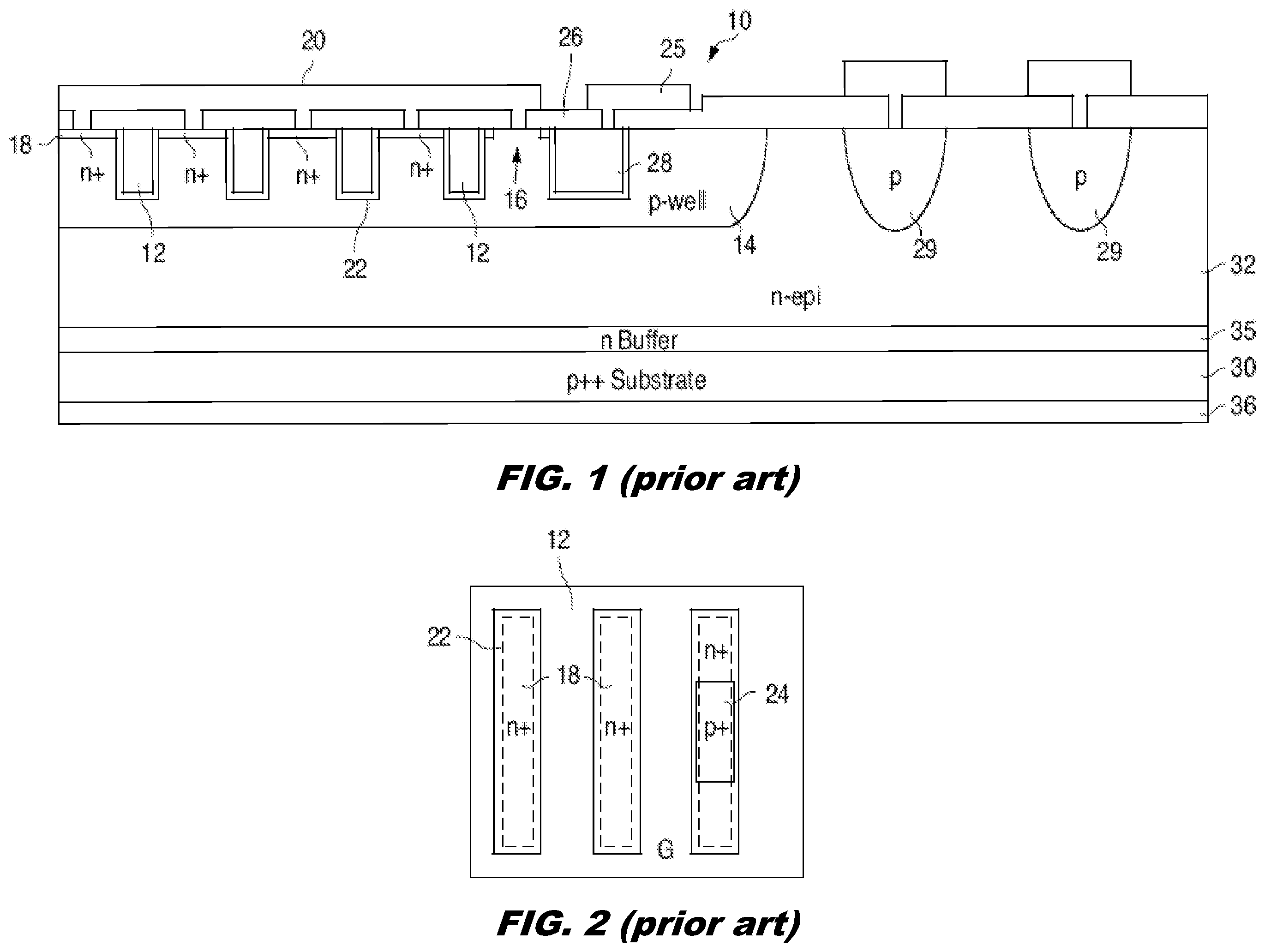 Patent US12568666 Figure 1 – Insulated gate turn-off device with short channel PMOS transistor