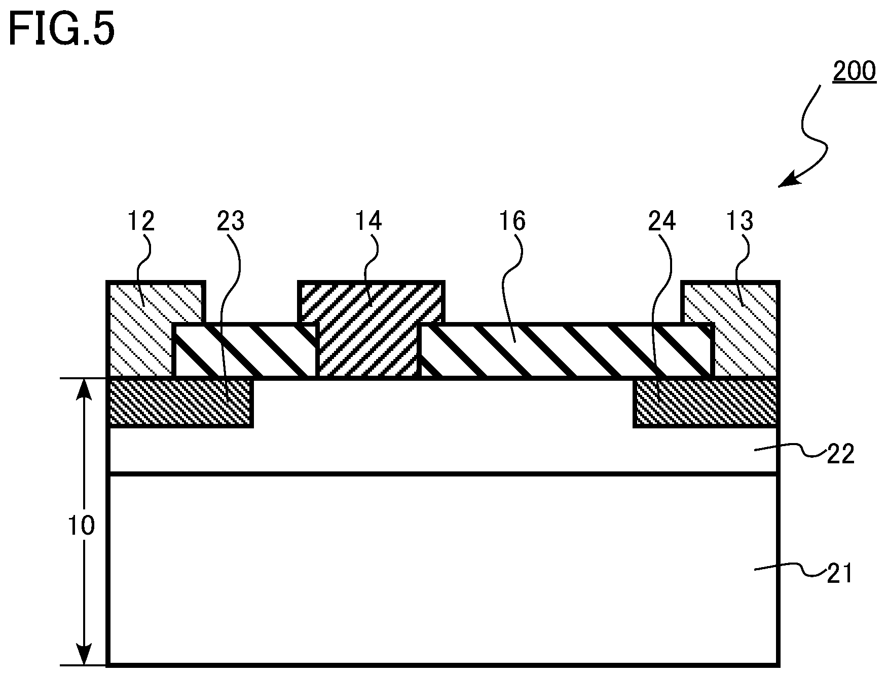 Patent US12568668 Figure 5 – Nitride semiconductor device and method for manufacturing nitride semiconductor device