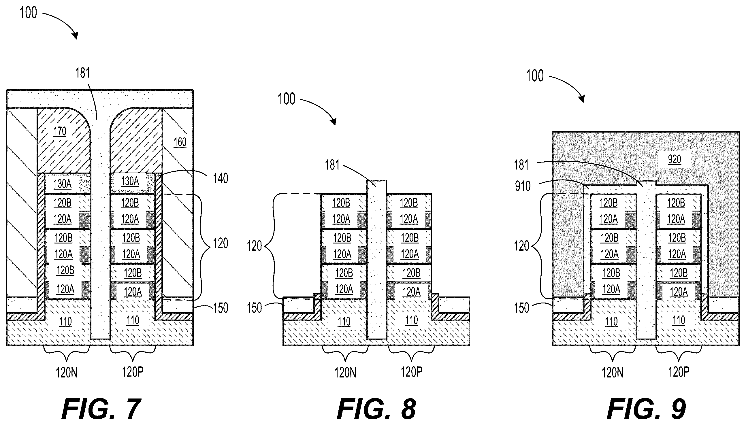 Patent US12568677 Figure 3 – Method of self-aligned dielectric wall formation for forksheet application