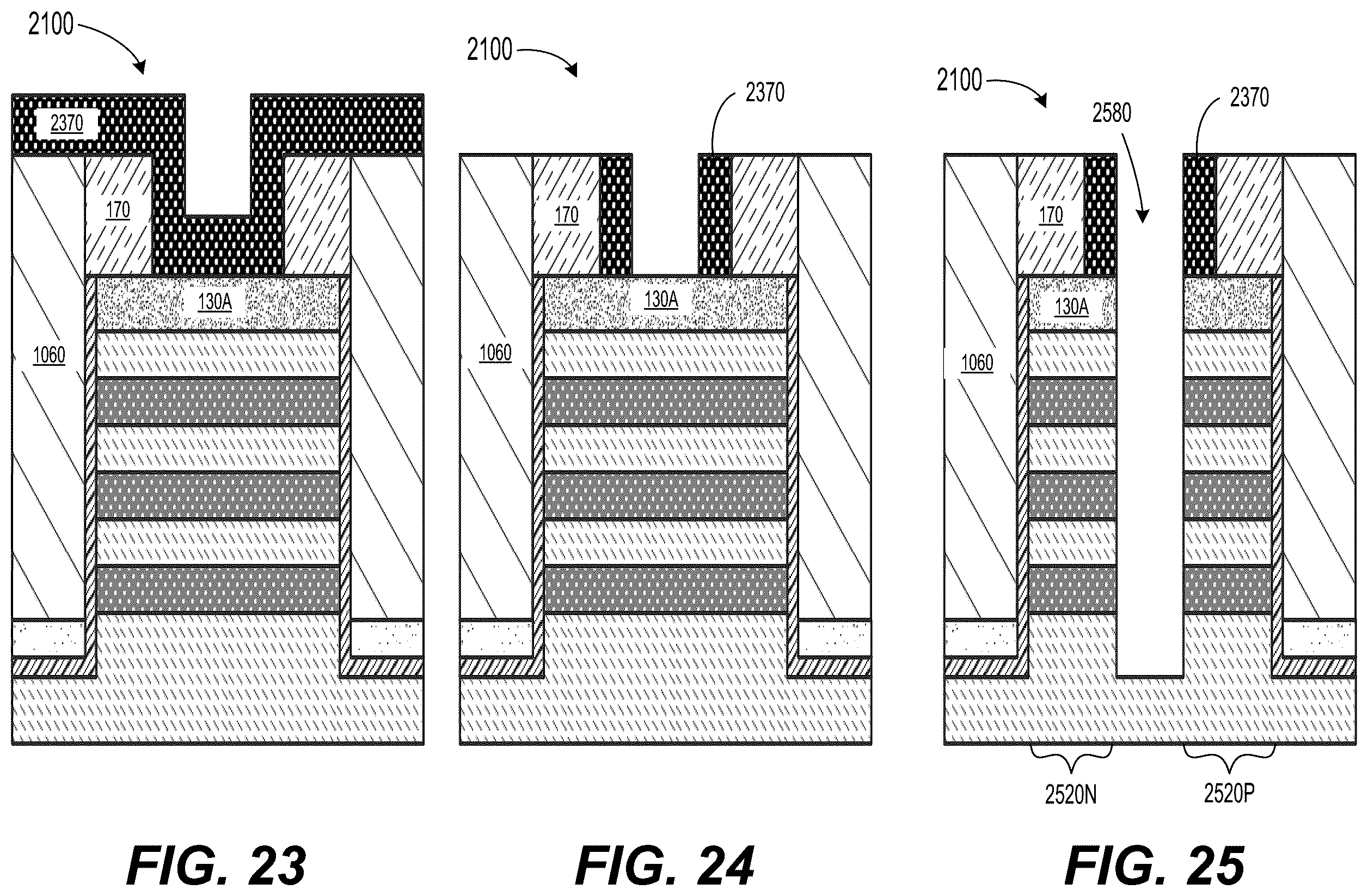 Patent US12568677 Figure 10 – Method of self-aligned dielectric wall formation for forksheet application