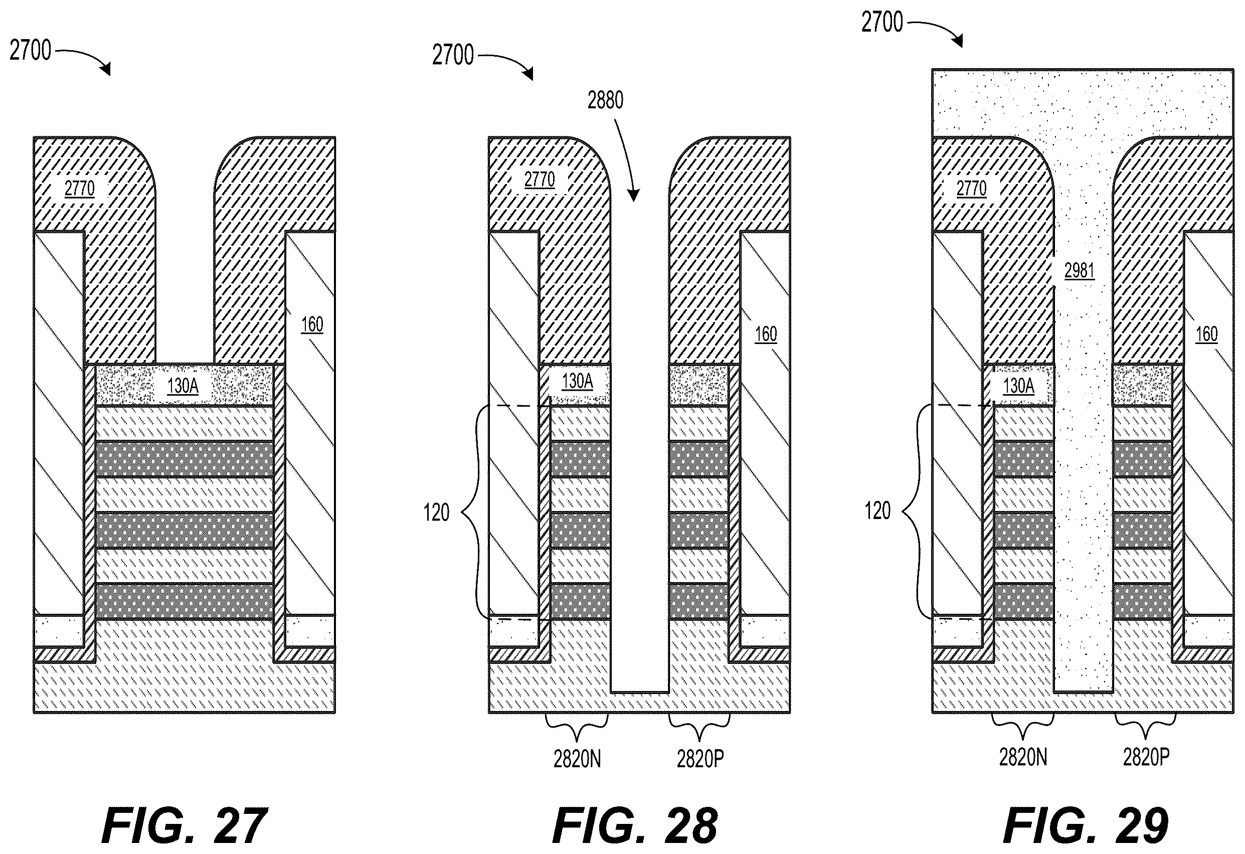 Patent US12568677 Figure 12 – Method of self-aligned dielectric wall formation for forksheet application