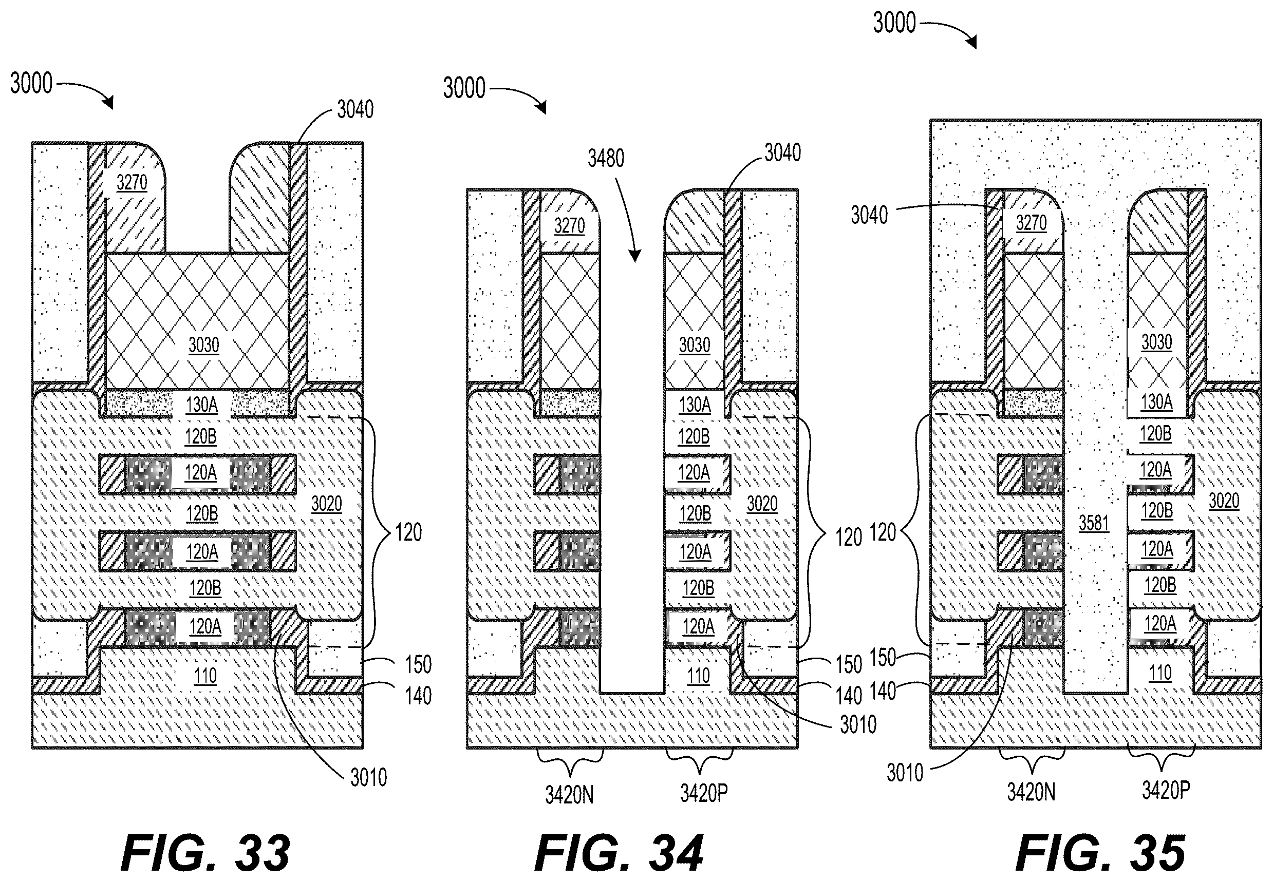 Patent US12568677 Figure 14 – Method of self-aligned dielectric wall formation for forksheet application