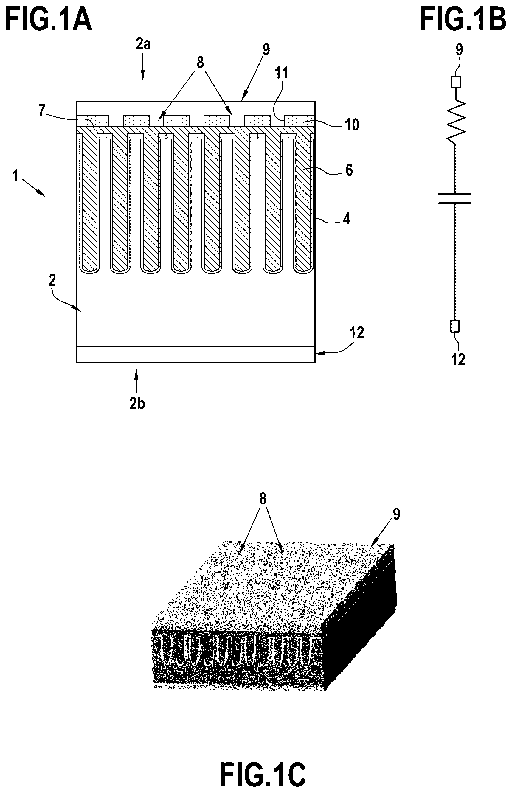 Patent US12568679 Figure 1 – Contact structures in RC-network components