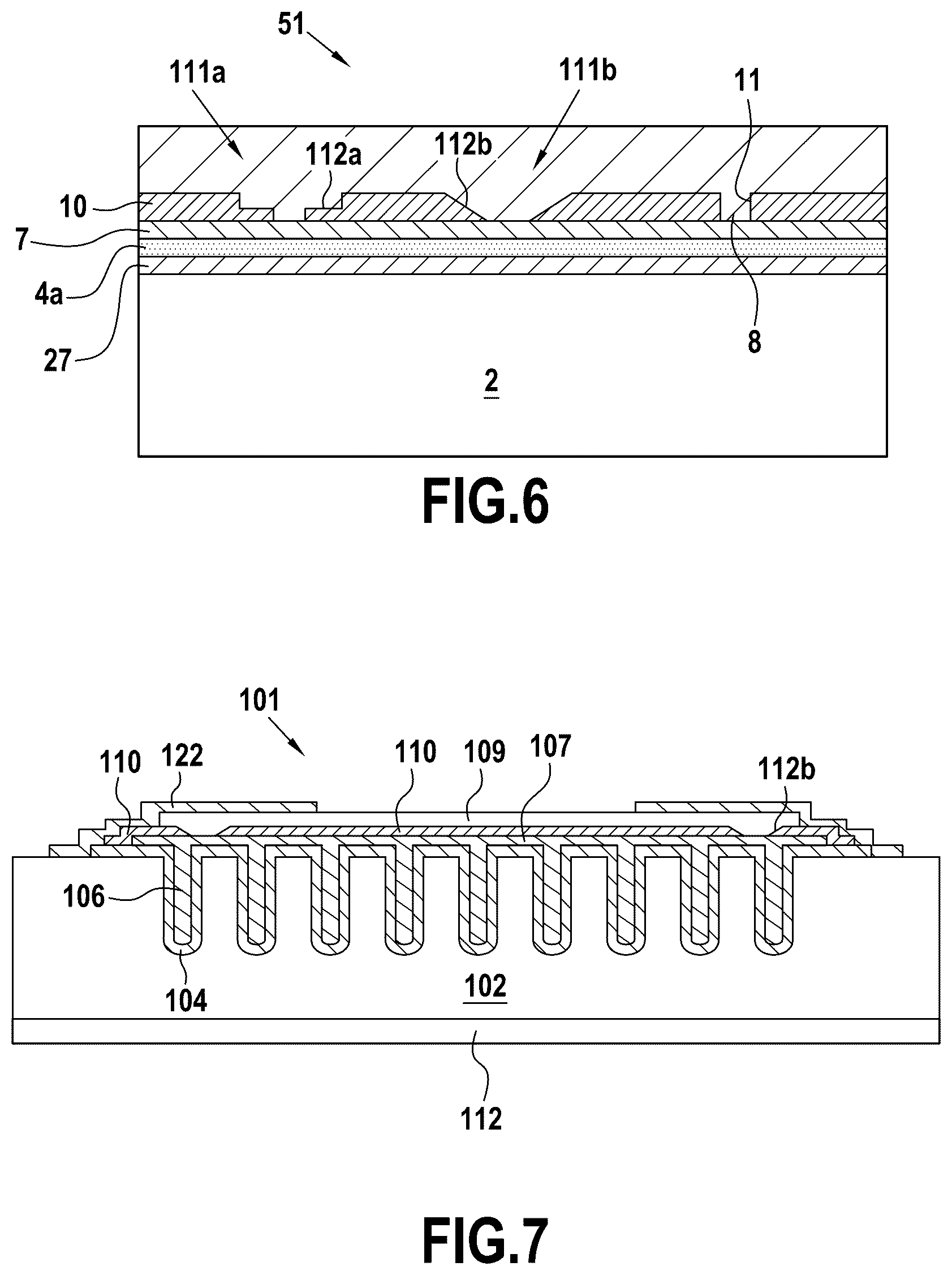 Patent US12568679 Figure 7 – Contact structures in RC-network components