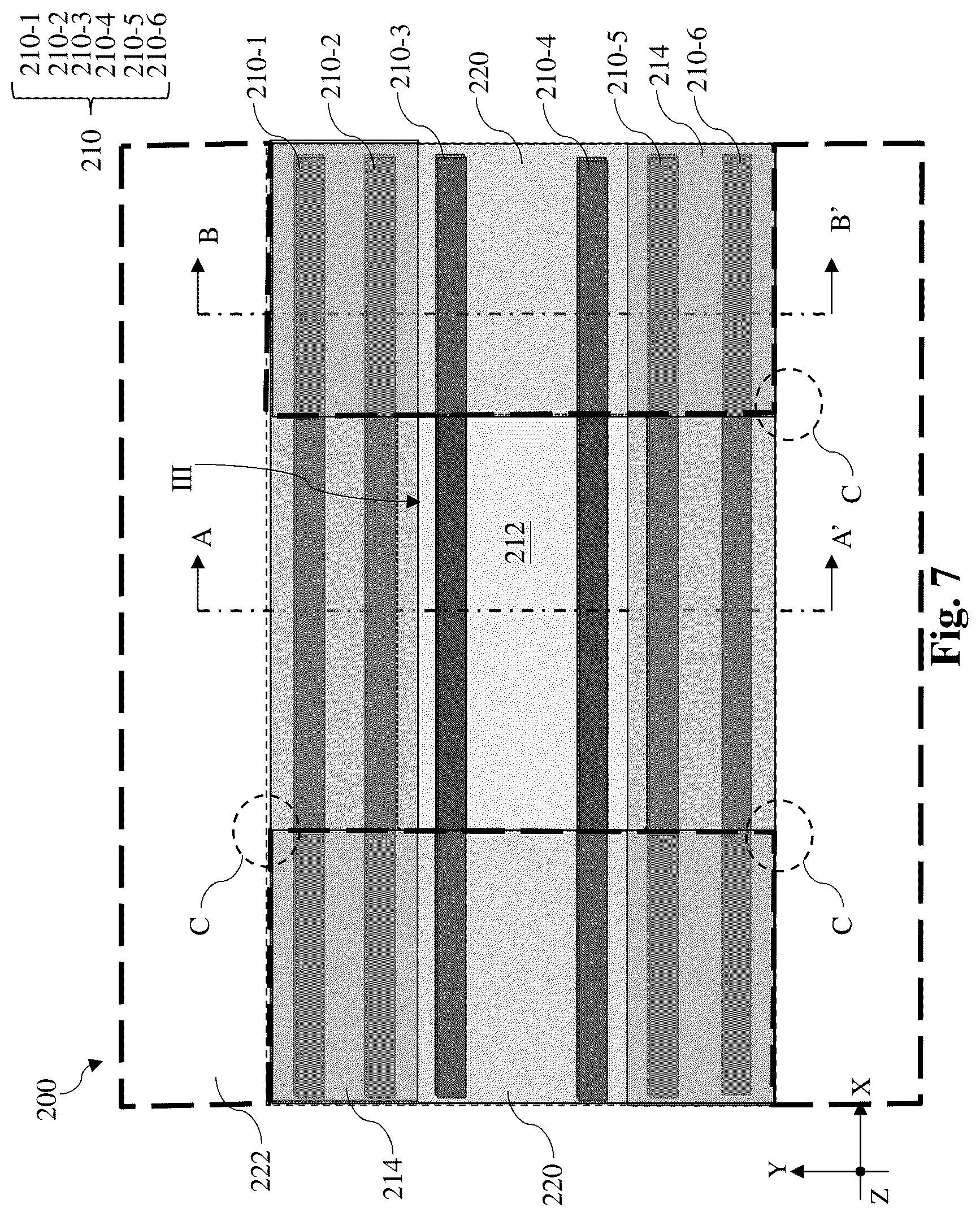 Patent US12568681 Figure 7 – Active region patterning