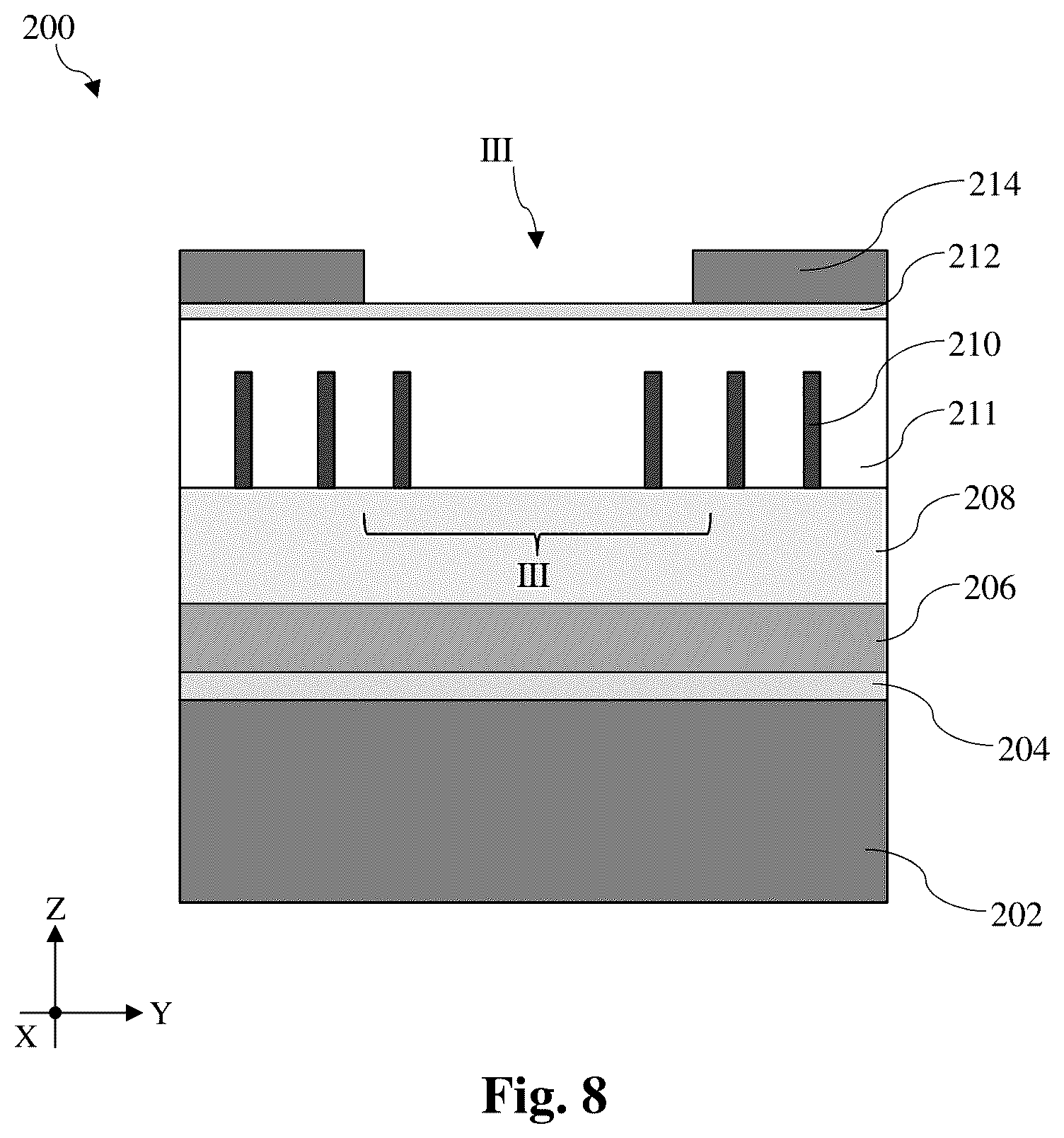 Patent US12568681 Figure 8 – Active region patterning