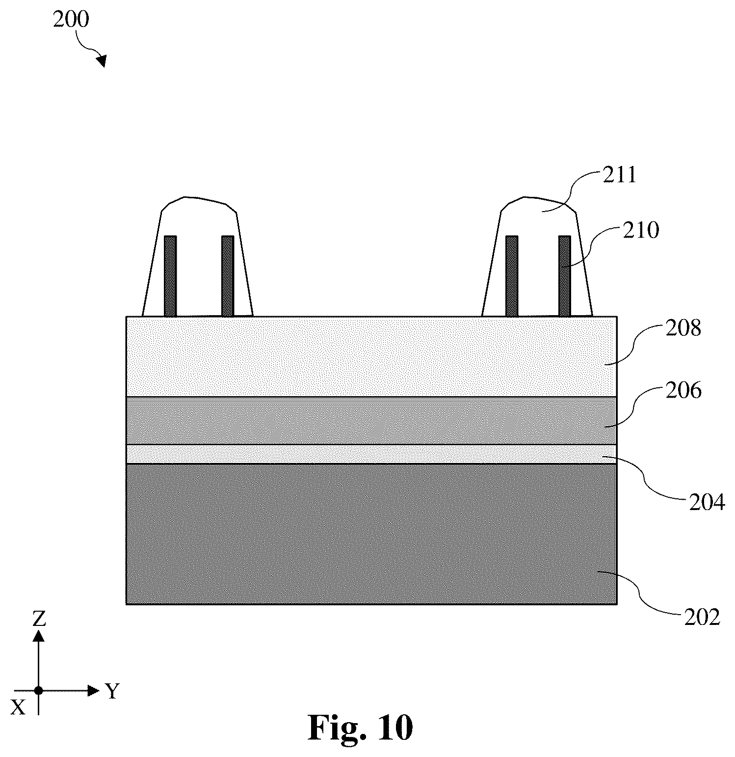 Patent US12568681 Figure 10 – Active region patterning
