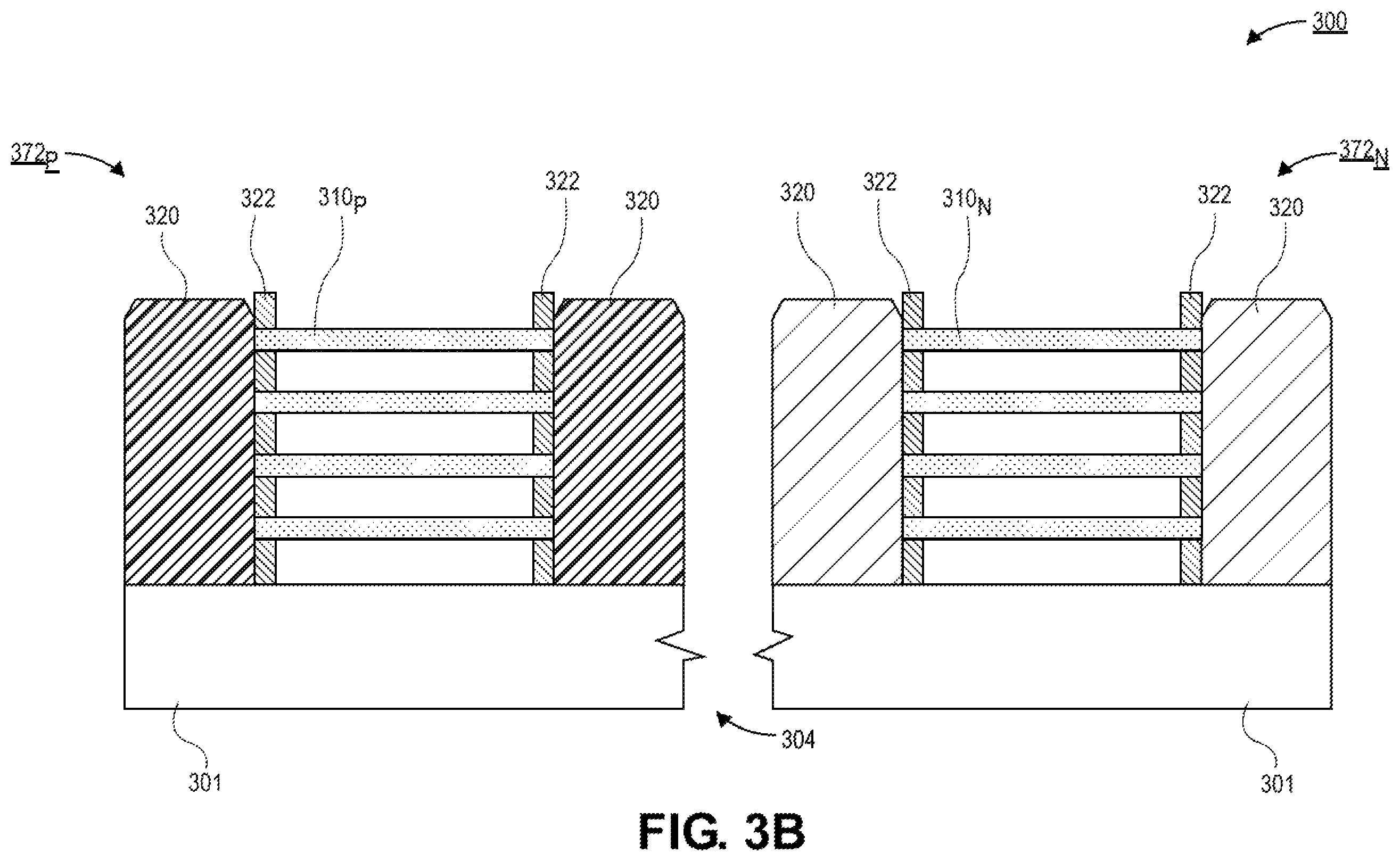 Patent US12568682 Figure 6 – Nanoribbon thick gate device with hybrid dielectric tuning for high breakdown and VT modulation