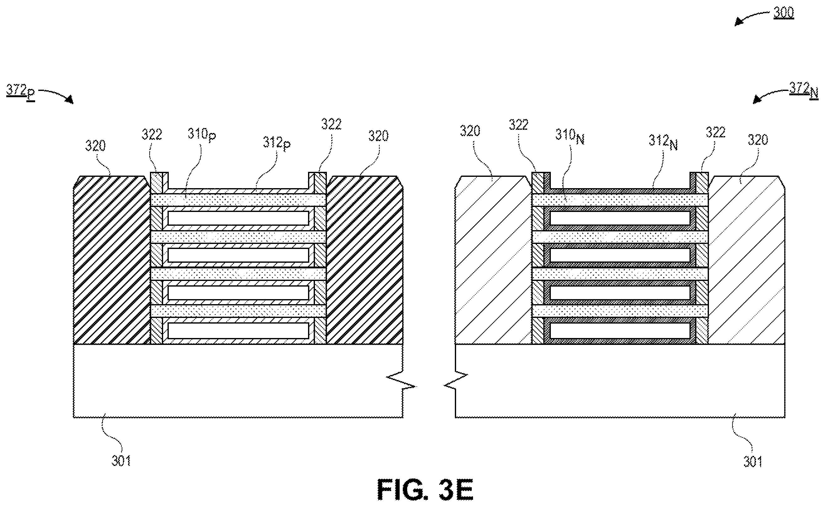 Patent US12568682 Figure 9 – Nanoribbon thick gate device with hybrid dielectric tuning for high breakdown and VT modulation