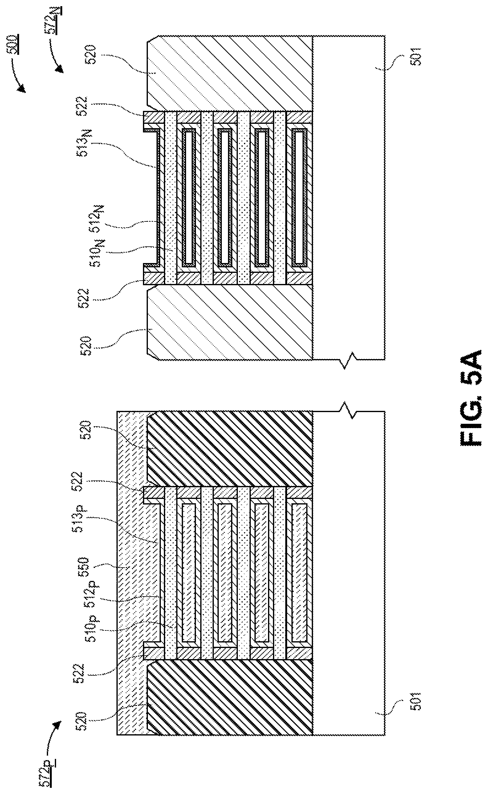 Patent US12568682 Figure 16 – Nanoribbon thick gate device with hybrid dielectric tuning for high breakdown and VT modulation