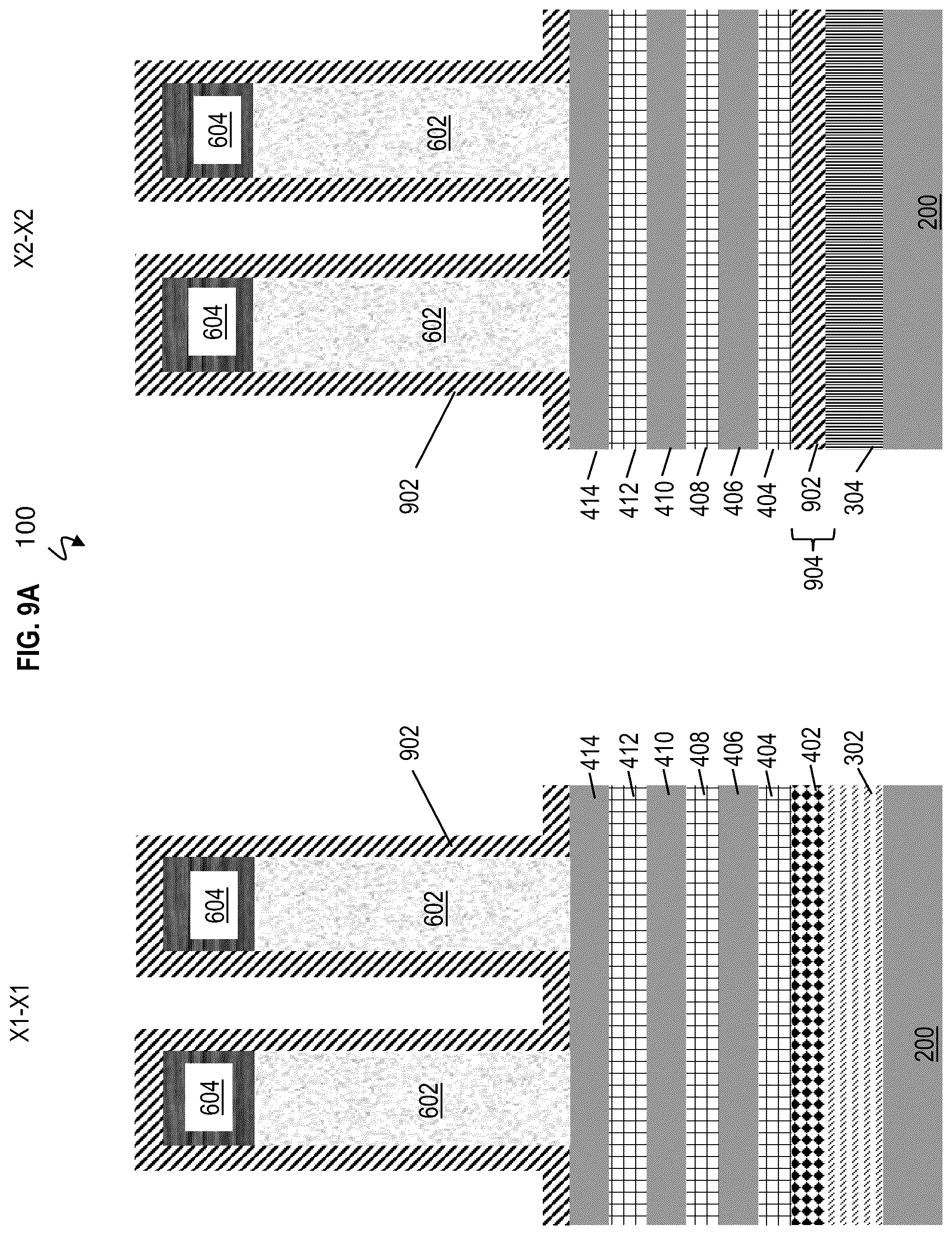 Patent US12568683 Figure 14 – Single stack dual channel gate-all-around nanosheet with strained PFET and bottom dielectric isolation NFET