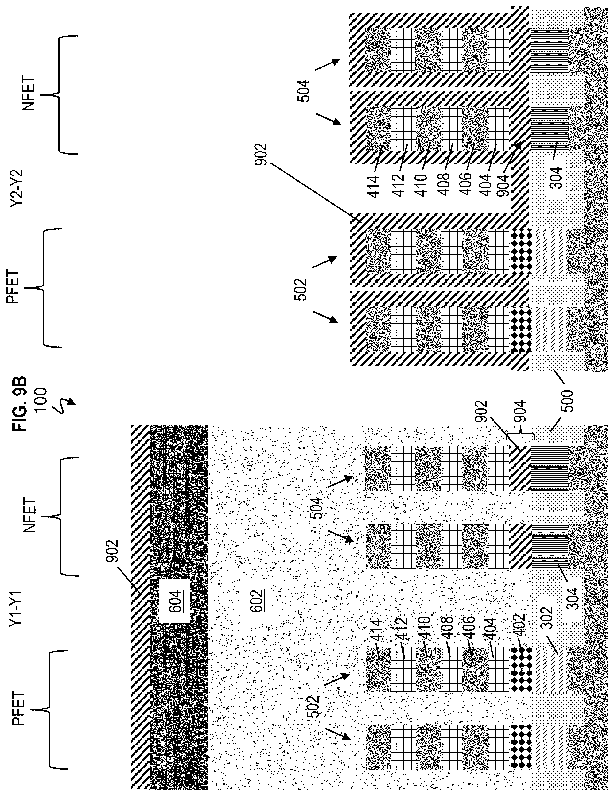 Patent US12568683 Figure 15 – Single stack dual channel gate-all-around nanosheet with strained PFET and bottom dielectric isolation NFET