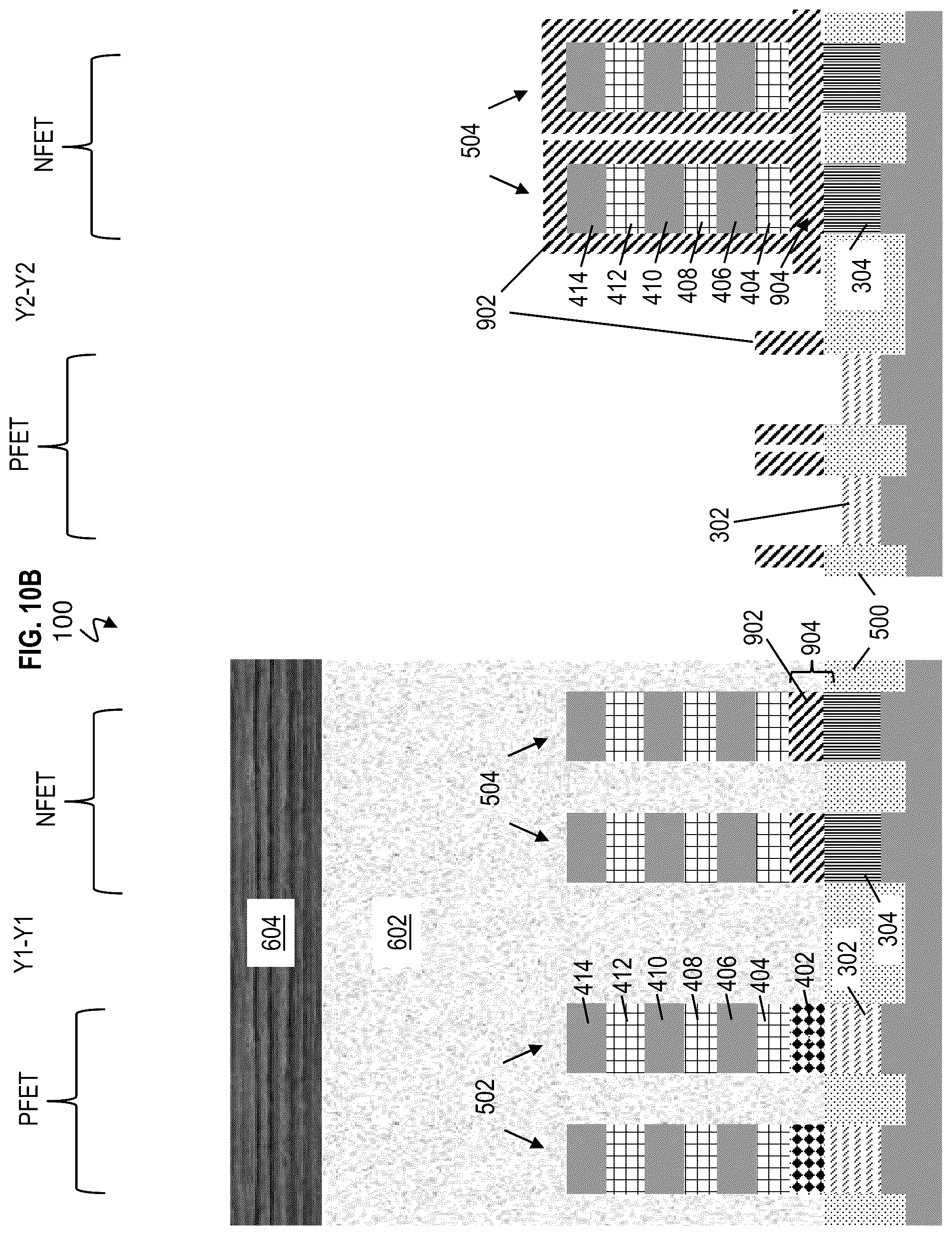 Patent US12568683 Figure 17 – Single stack dual channel gate-all-around nanosheet with strained PFET and bottom dielectric isolation NFET
