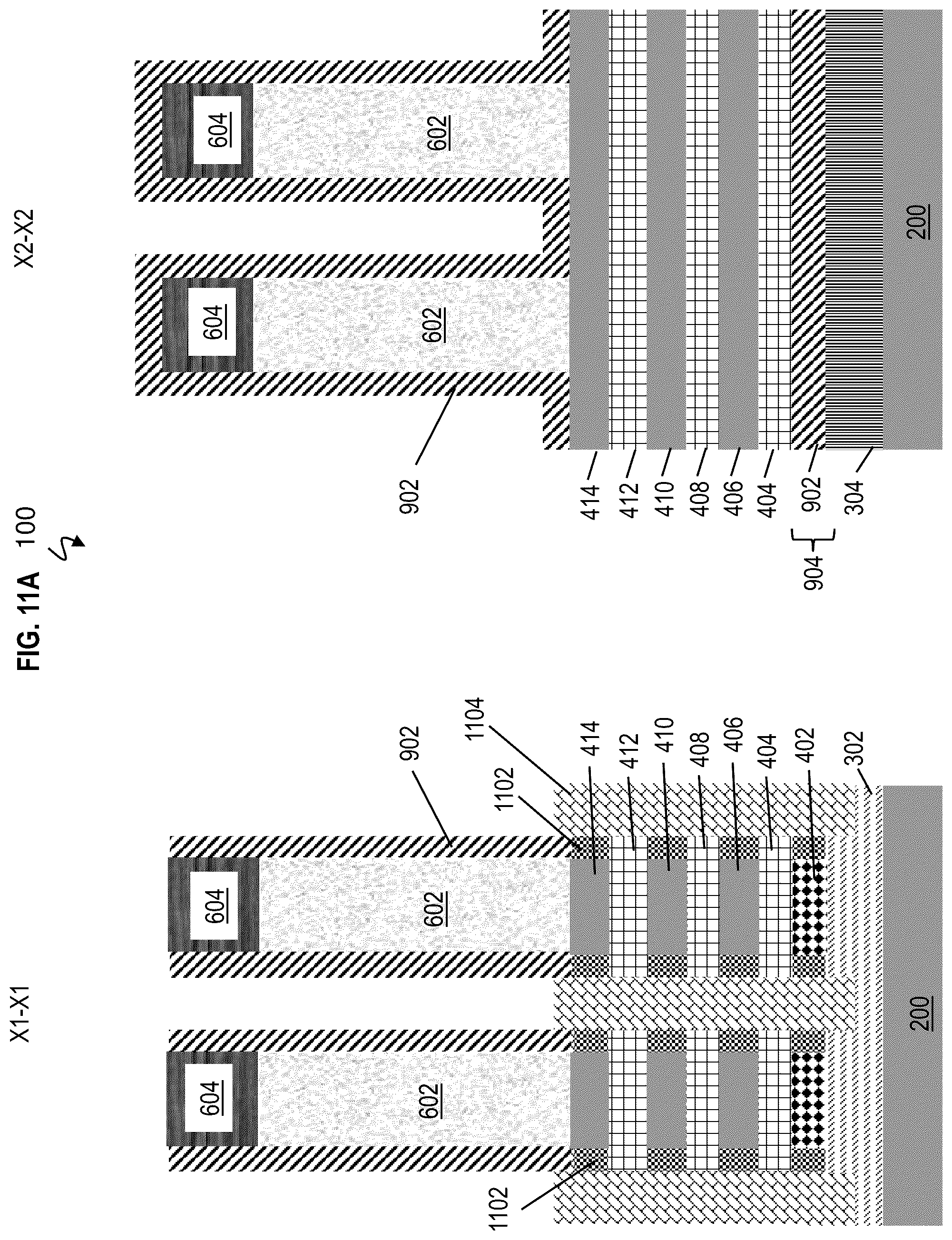 Patent US12568683 Figure 18 – Single stack dual channel gate-all-around nanosheet with strained PFET and bottom dielectric isolation NFET