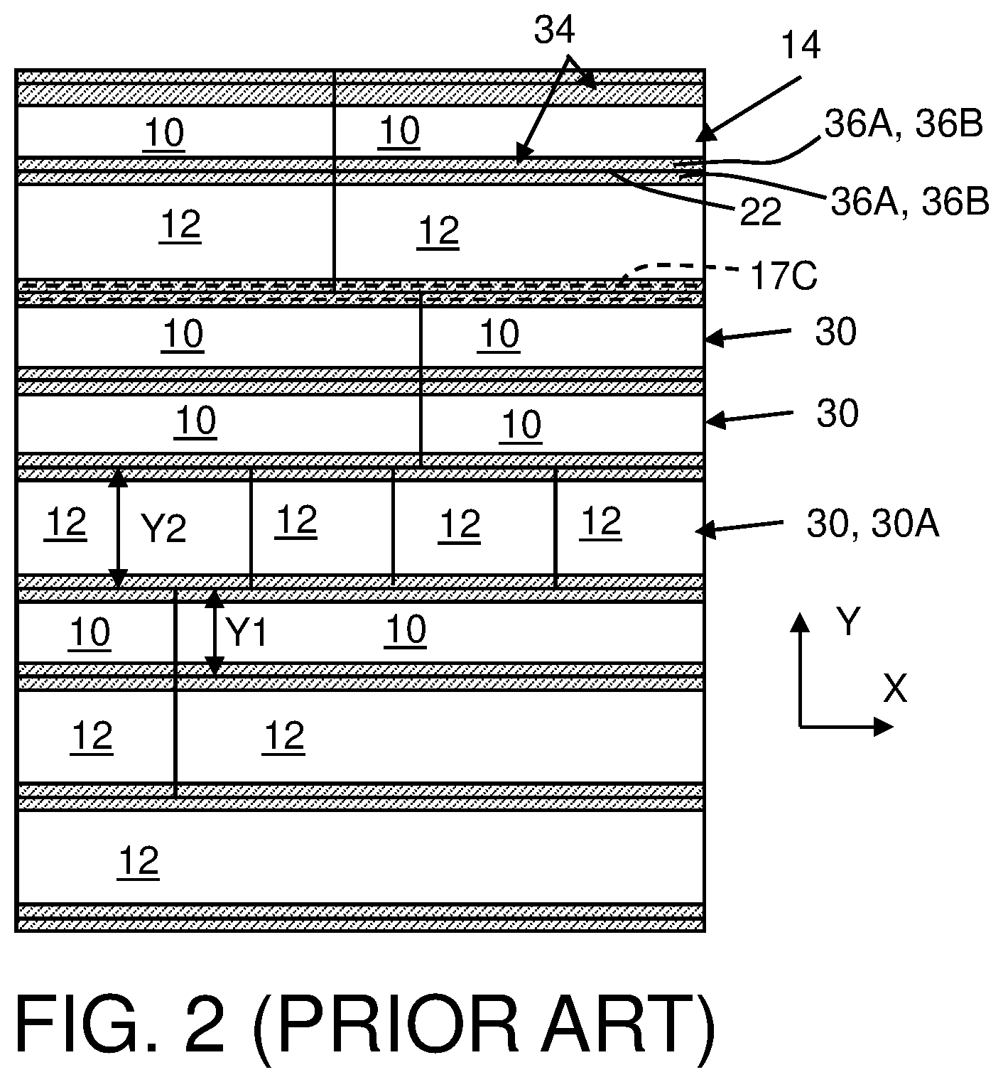 Patent US12568684 Figure 2 – Integrated circuit structure with cells having asymmetric power rail