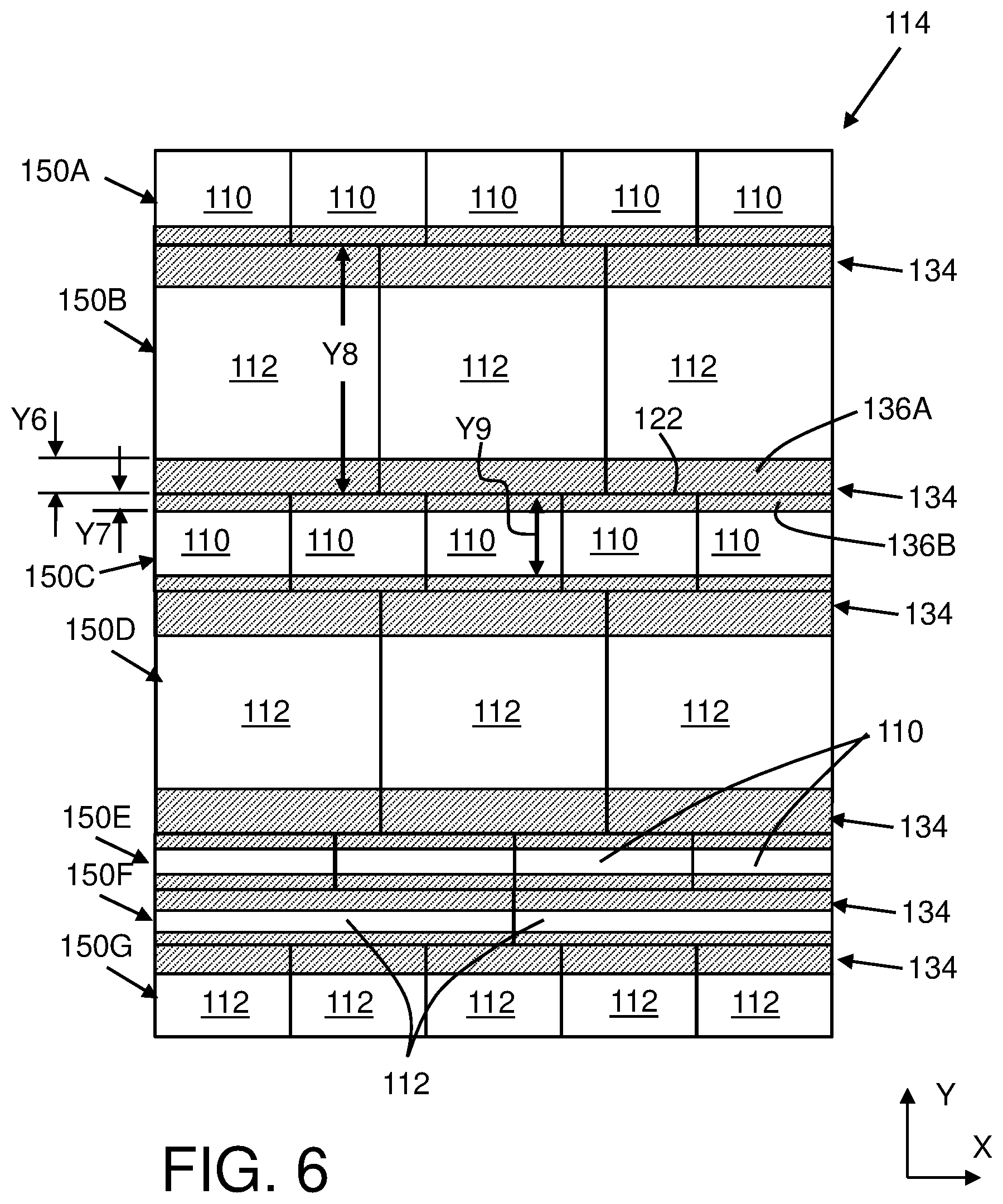 Patent US12568684 Figure 6 – Integrated circuit structure with cells having asymmetric power rail