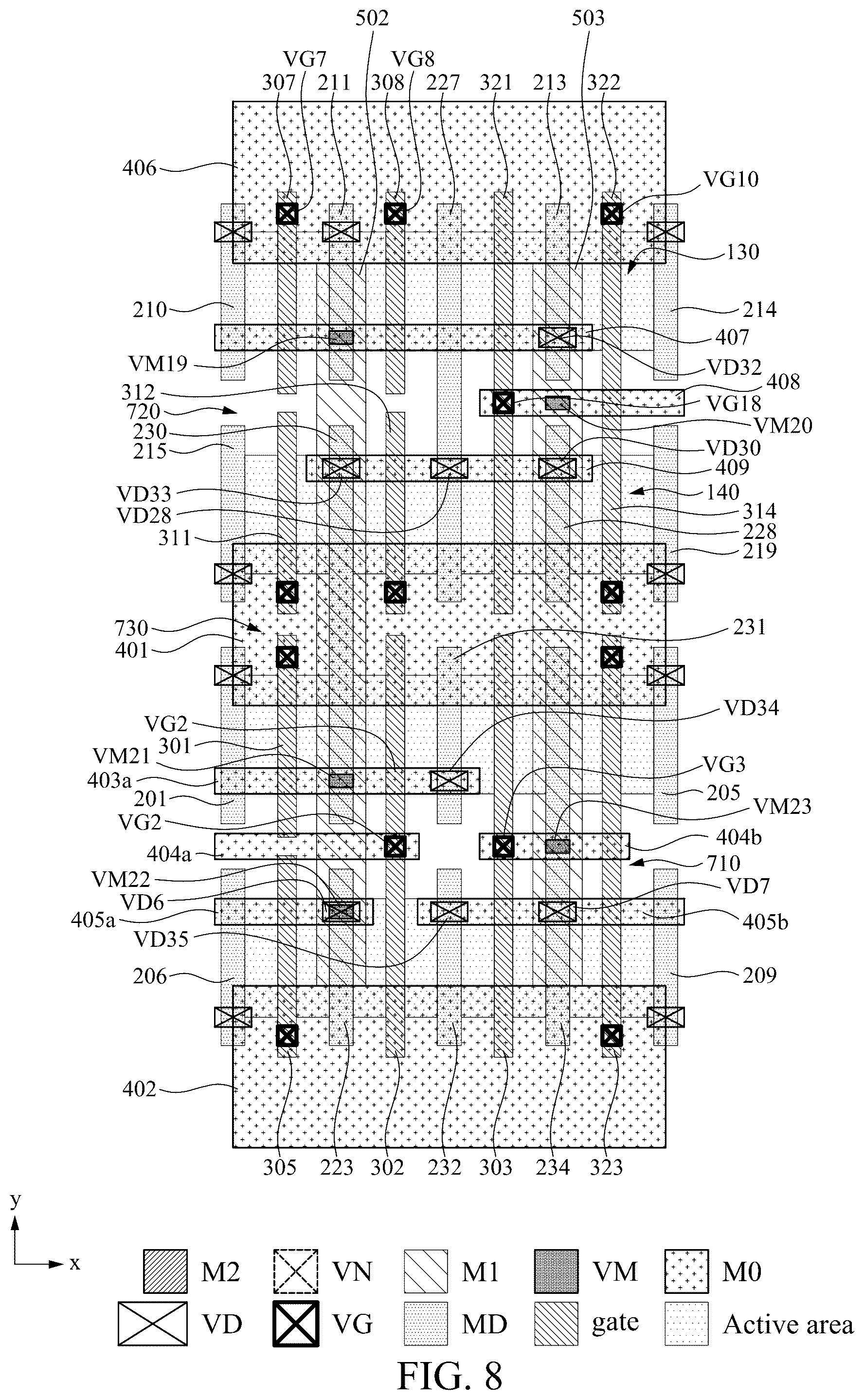 Patent US12568685 Figure 9 – Integrated circuit
