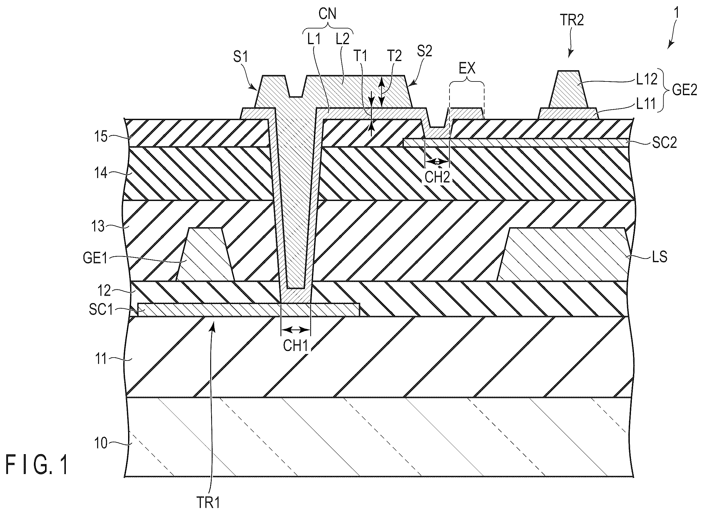 Patent US12568687 Figure 1 – Semiconductor device