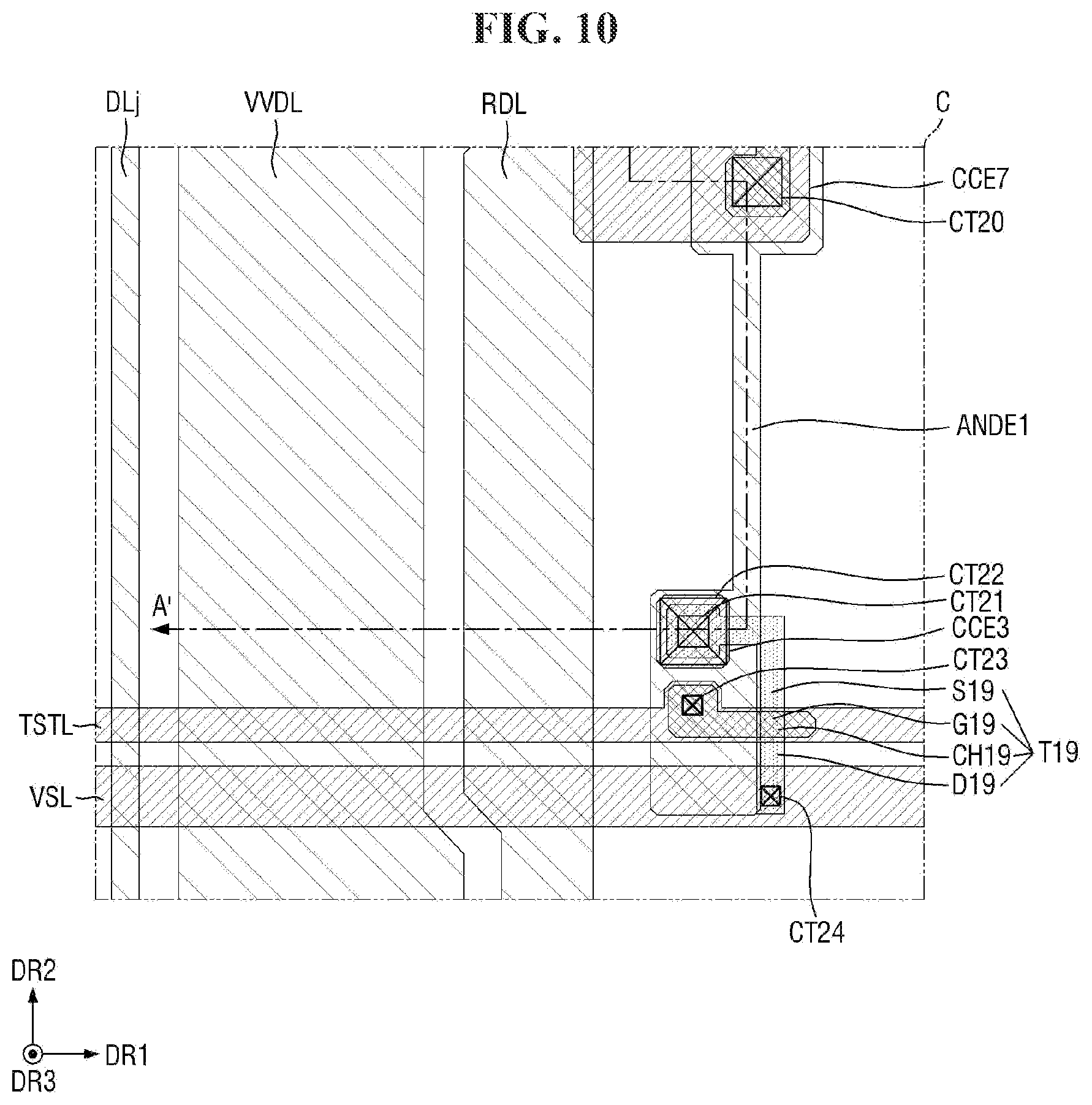 Patent US12568688 Figure 10 – Display device and tiled display device