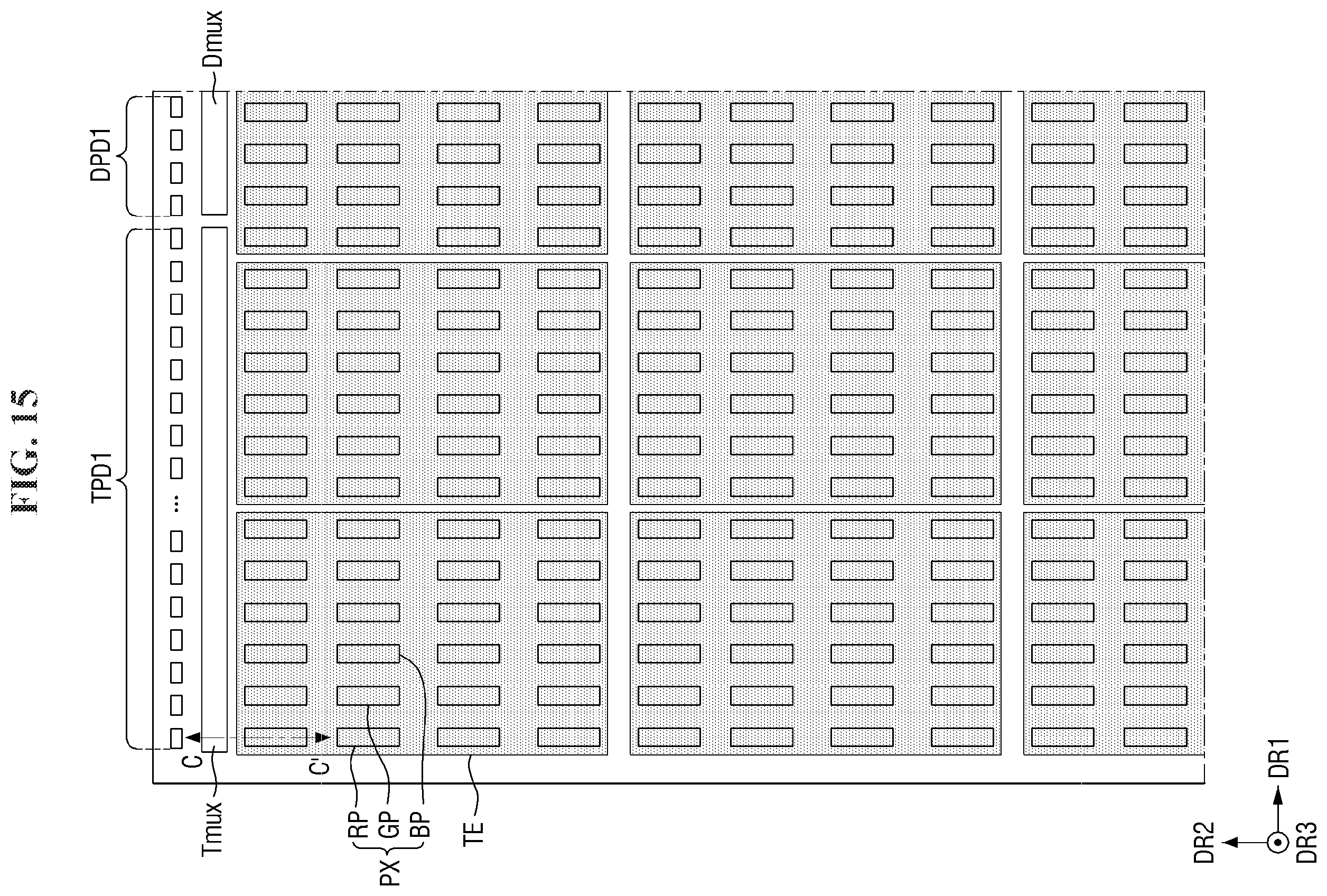 Patent US12568688 Figure 15 – Display device and tiled display device