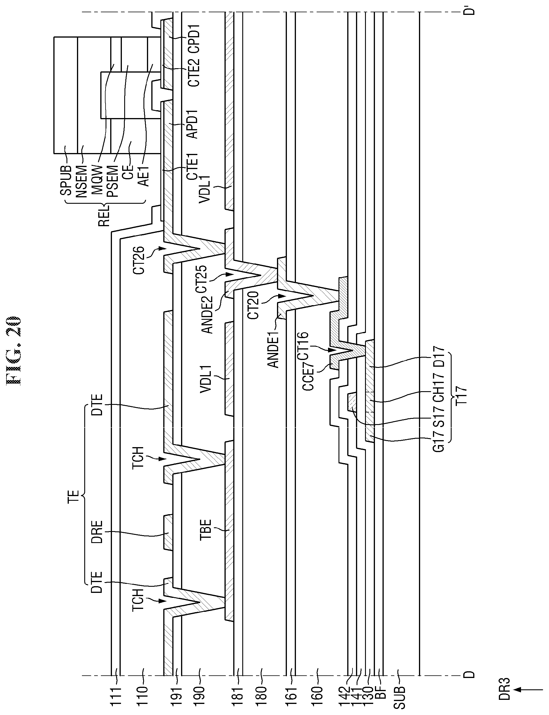 Patent US12568688 Figure 20 – Display device and tiled display device