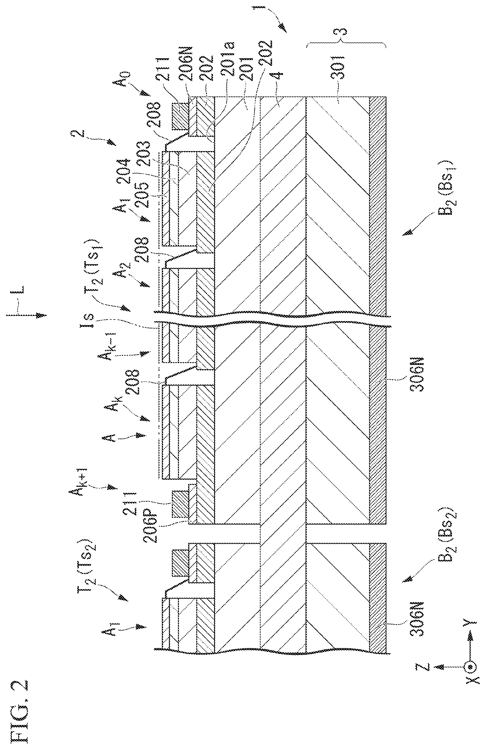 Patent US12568695 Figure 2 – Tandem solar cell