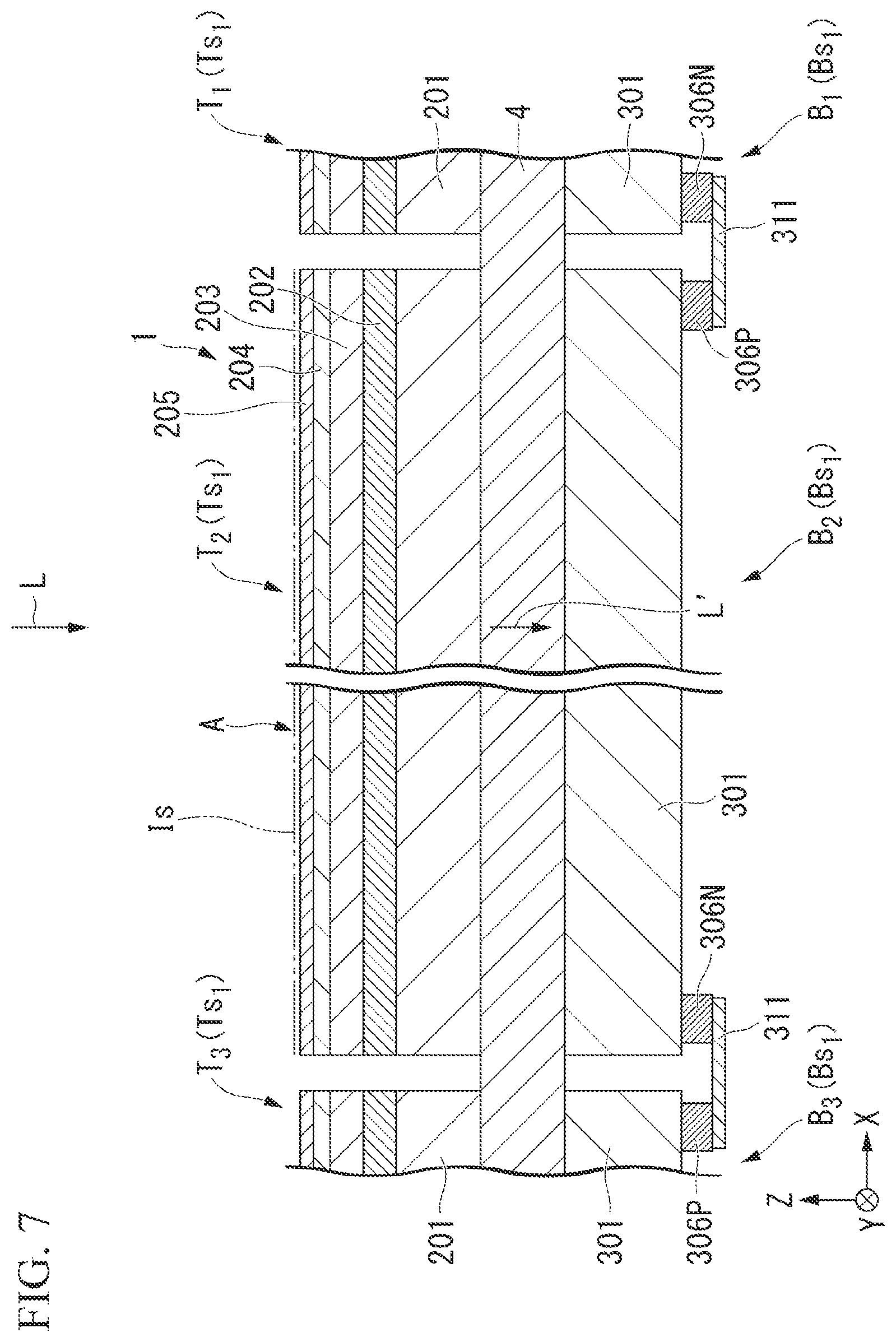 Patent US12568695 Figure 7 – Tandem solar cell