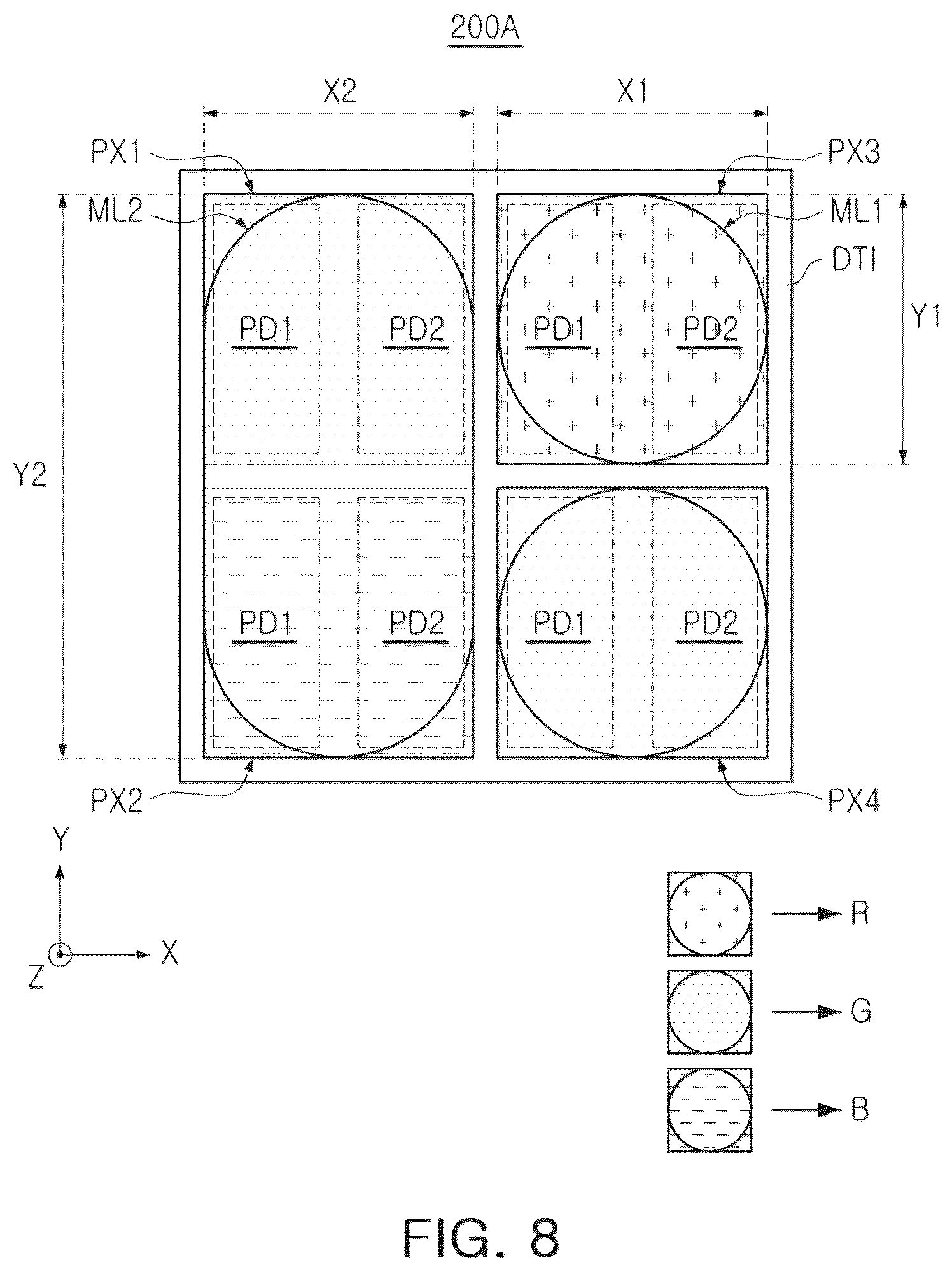 Patent US12568697 Figure 8 – Image sensor