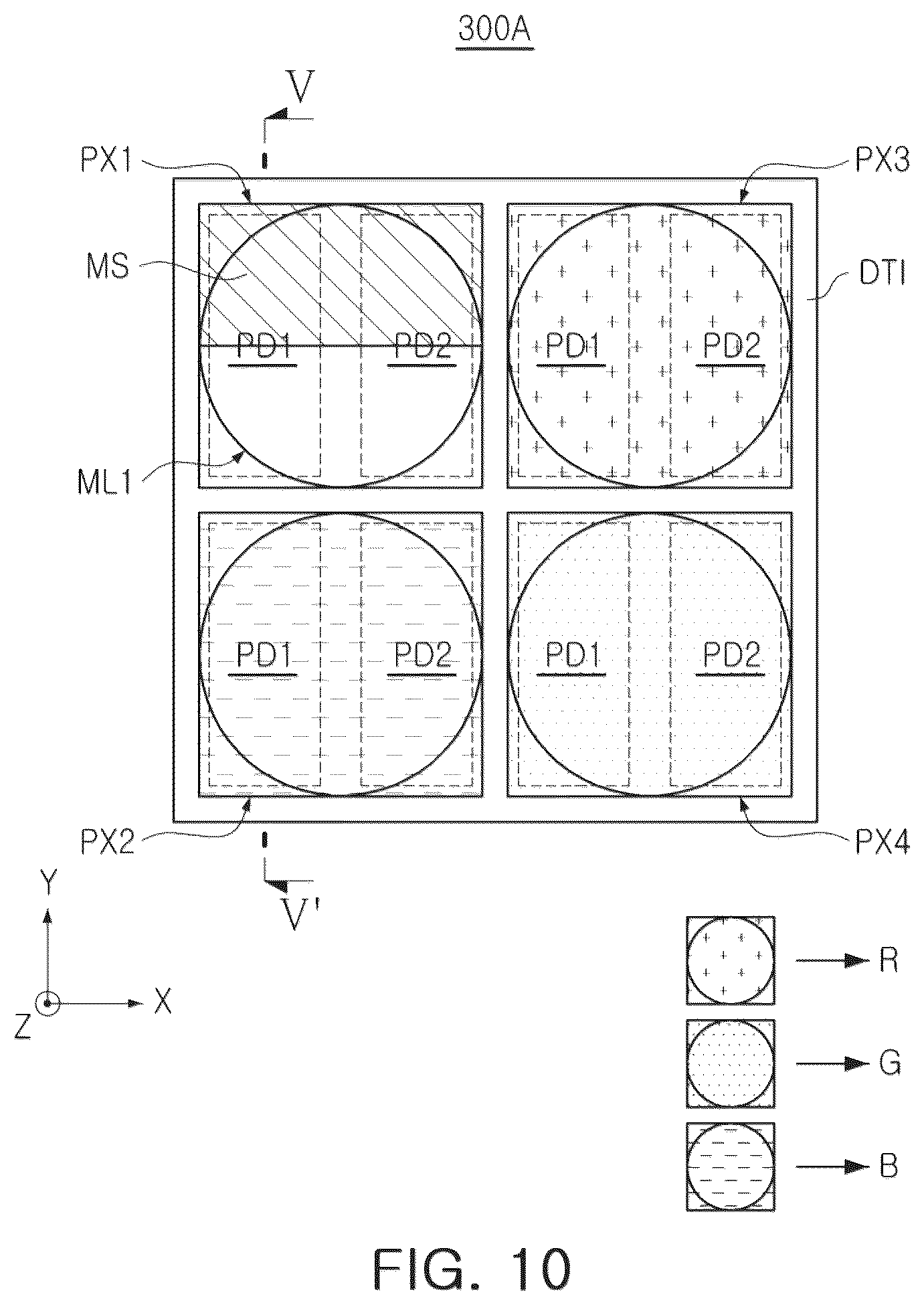 Patent US12568697 Figure 10 – Image sensor
