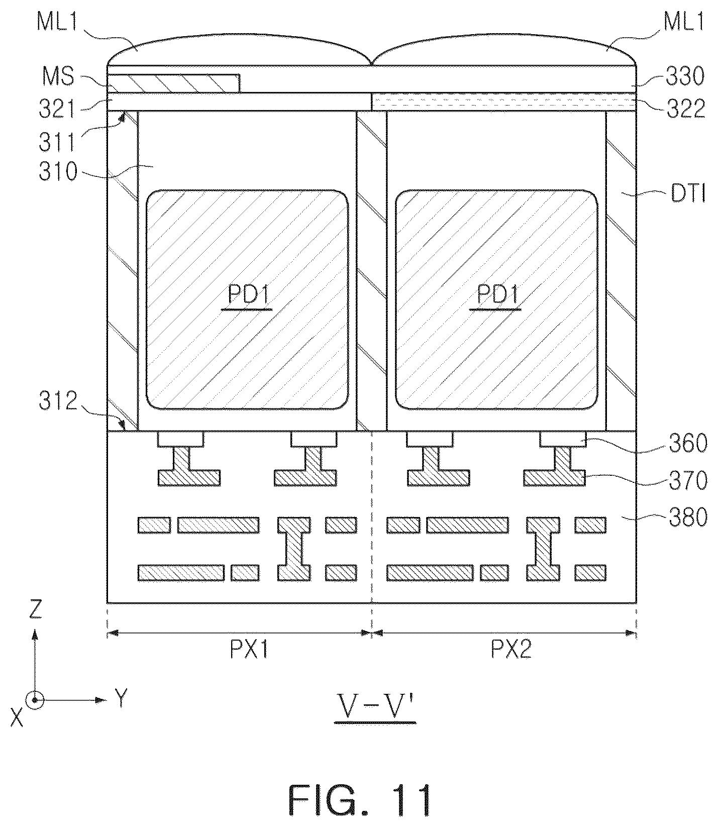 Patent US12568697 Figure 11 – Image sensor