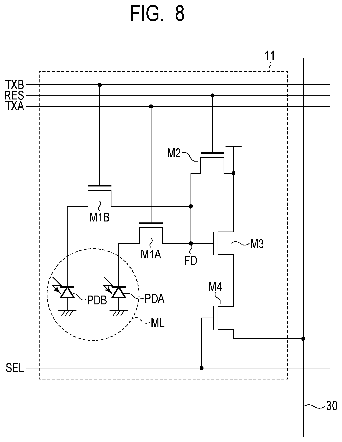 Patent US12568699 Figure 8 – Photoelectric conversion device