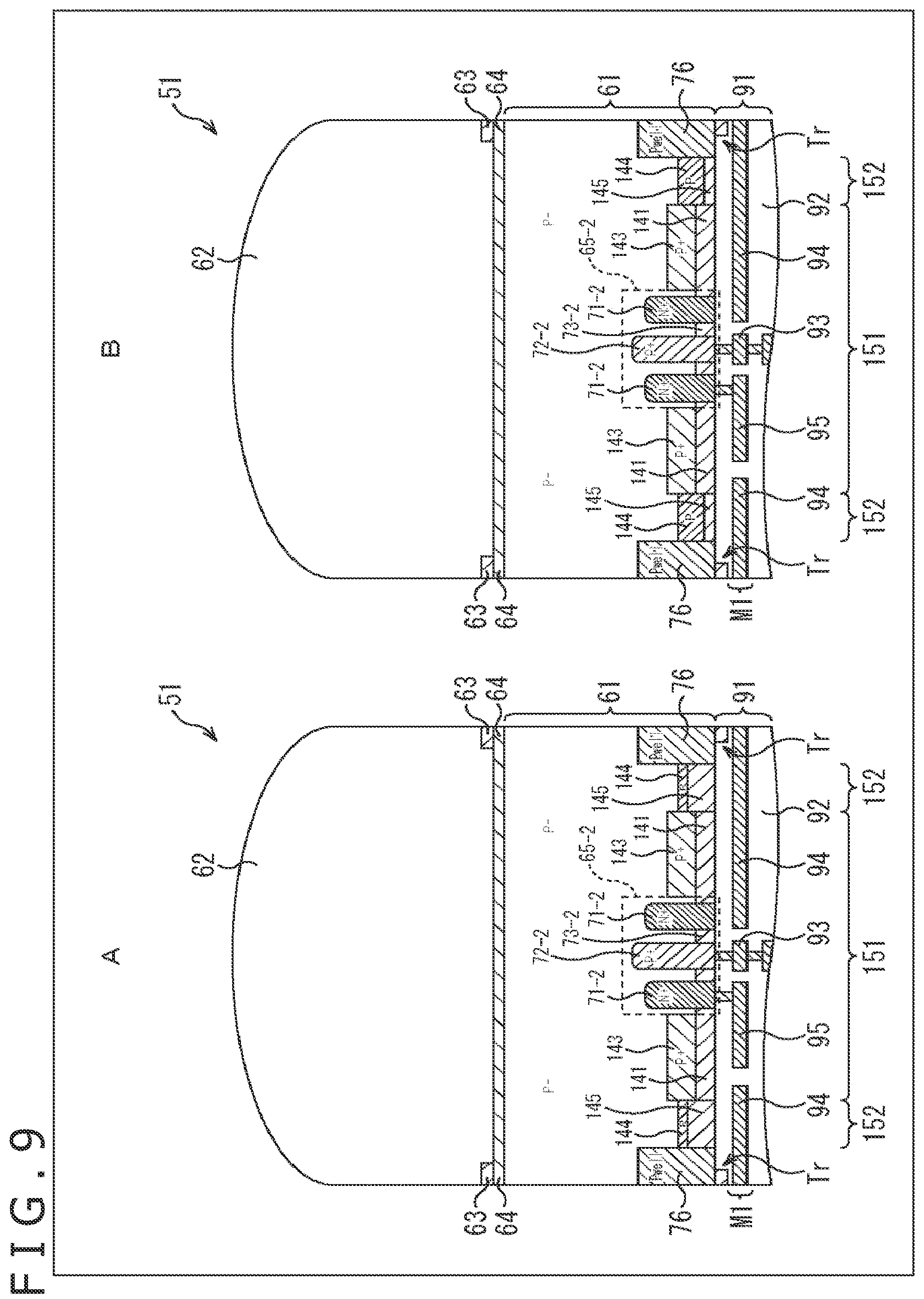 Patent US12568702 Figure 9 – Light reception element and electronic apparatus