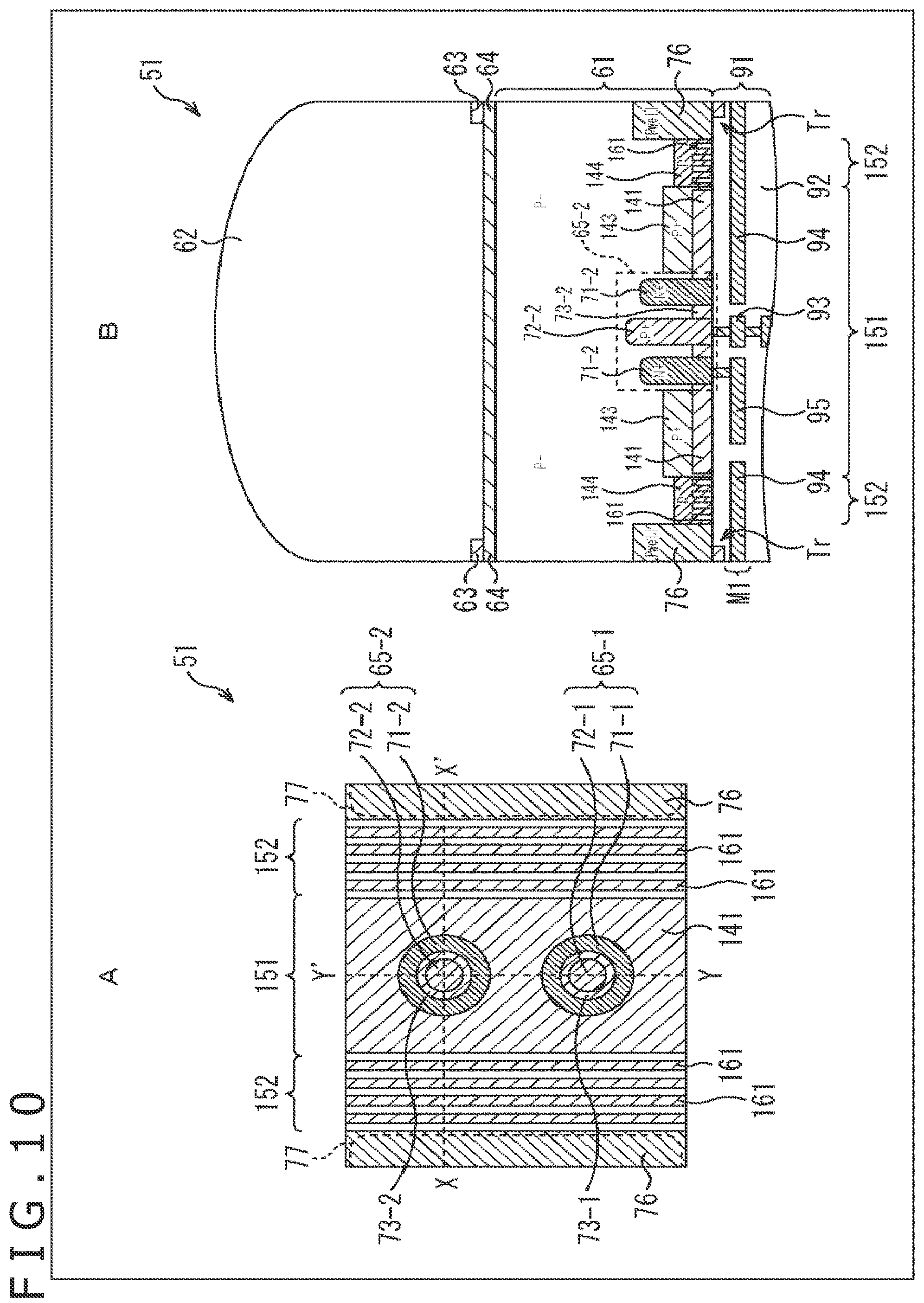 Patent US12568702 Figure 10 – Light reception element and electronic apparatus